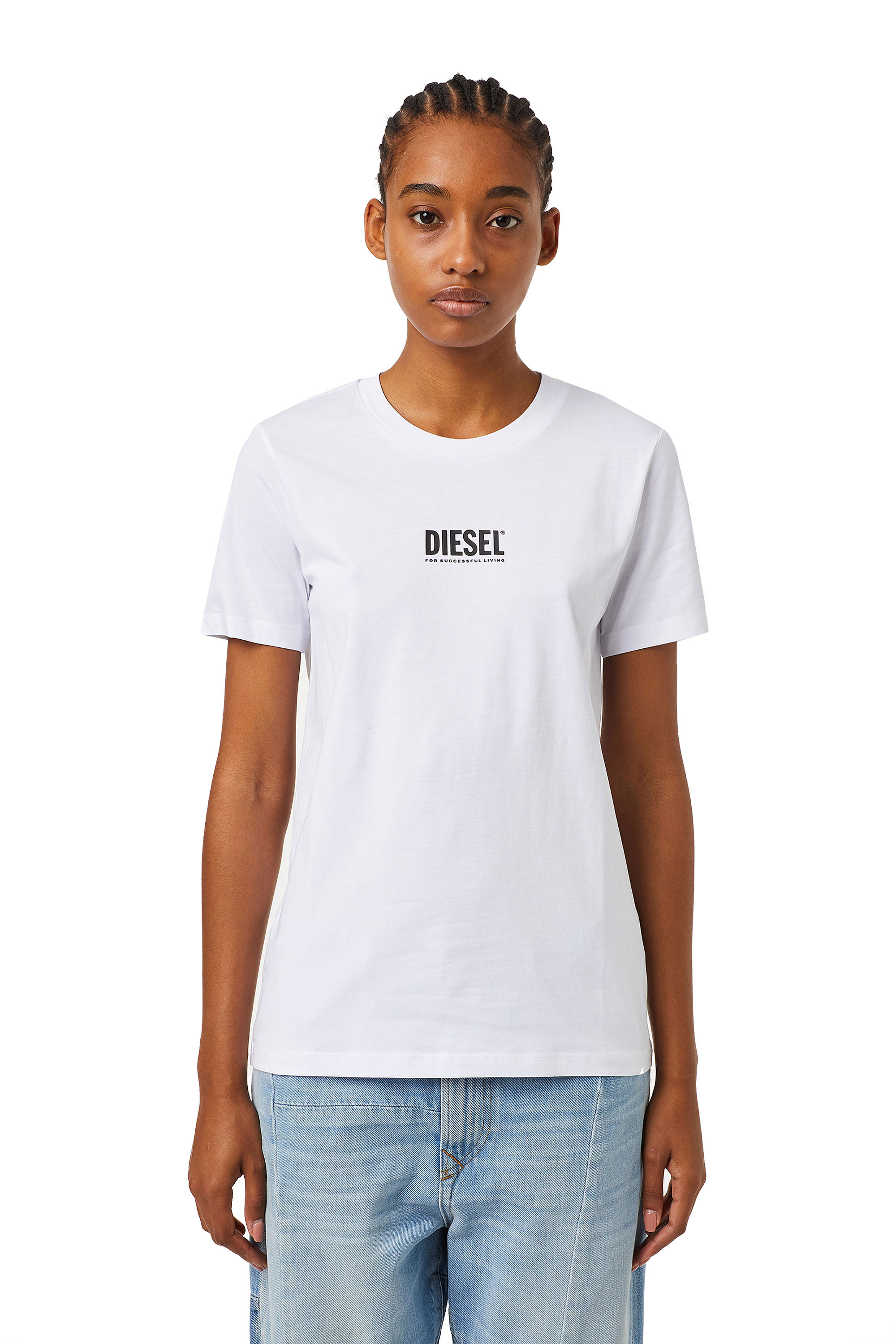 T-SILY-SMALLOGO, White Diesel - T-SILY-SMALLOGO, White - T-Shirts - Image 1