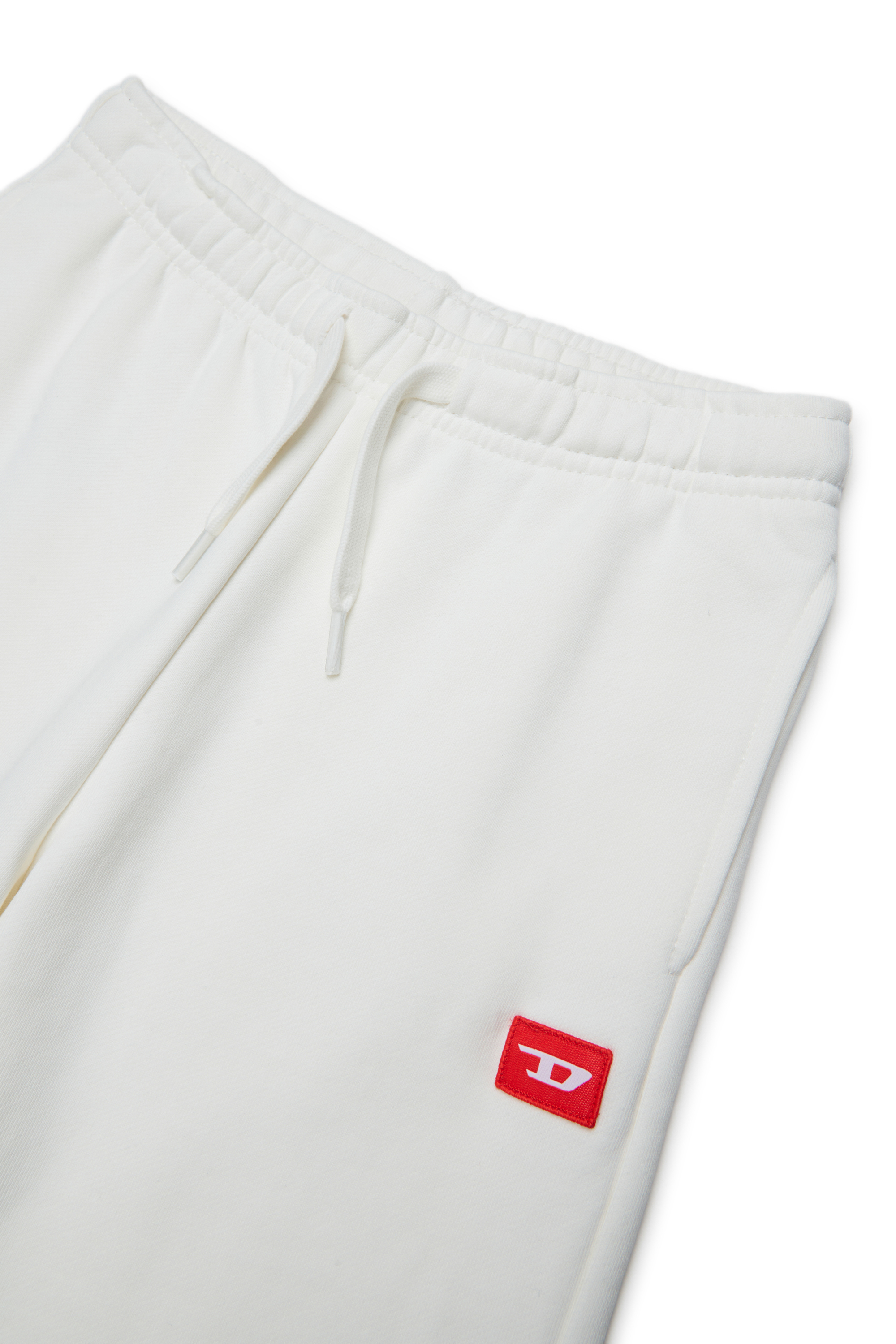 Diesel - PXGINSHORT, Unisex's Sweat shorts with logo patch in White - 3
