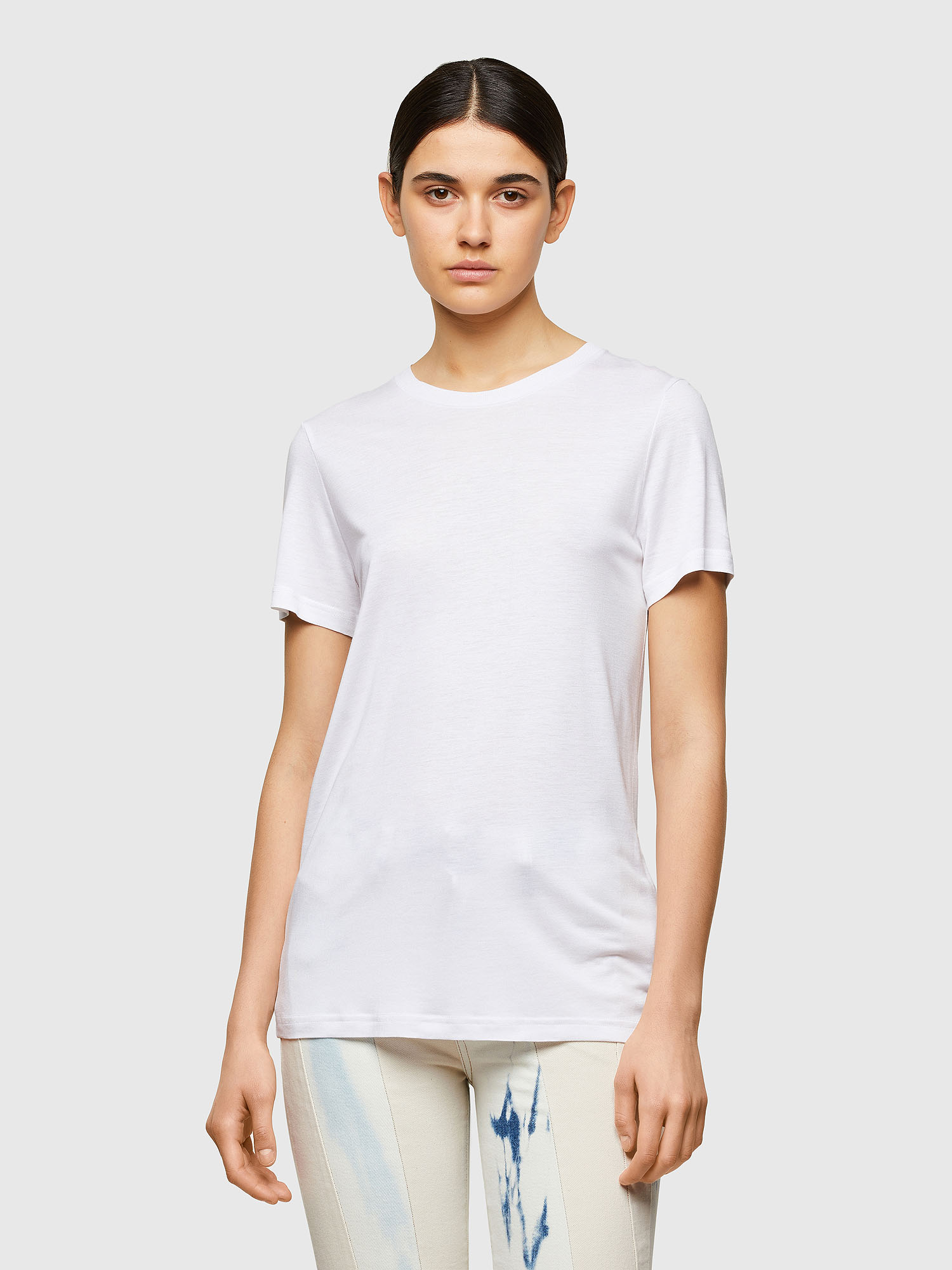 T-SILY-A8, White Diesel - T-SILY-A8, White - T-Shirts - Image 1
