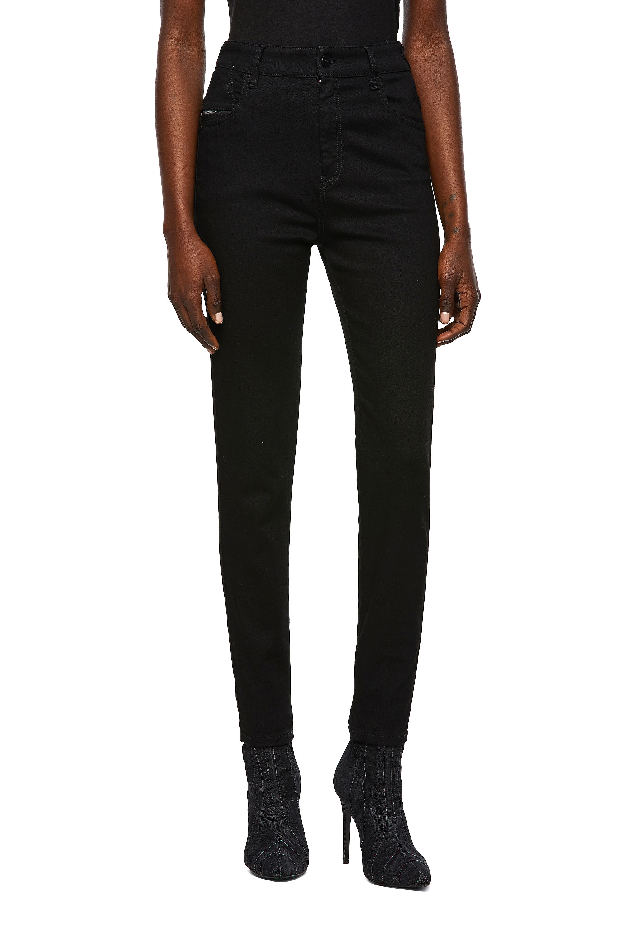 Slandy High 069EF, Black/Dark grey Diesel - Slandy High 069EF, Black/Dark grey - Jeans - Image 1