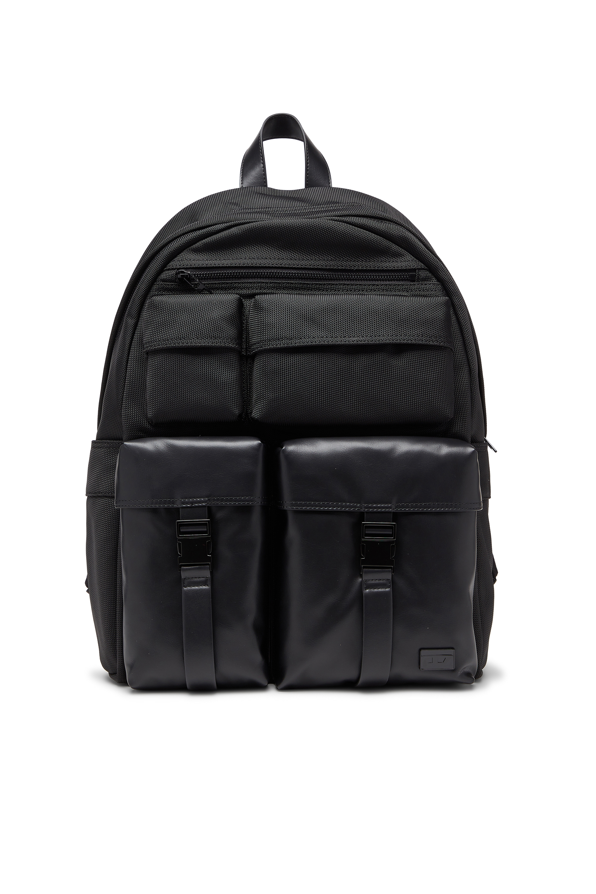 Diesel - MULTI-PKTS BACKPACK X, Unisex's Multi-Pkts - Backpack in nylon with front pockets in Black - 1