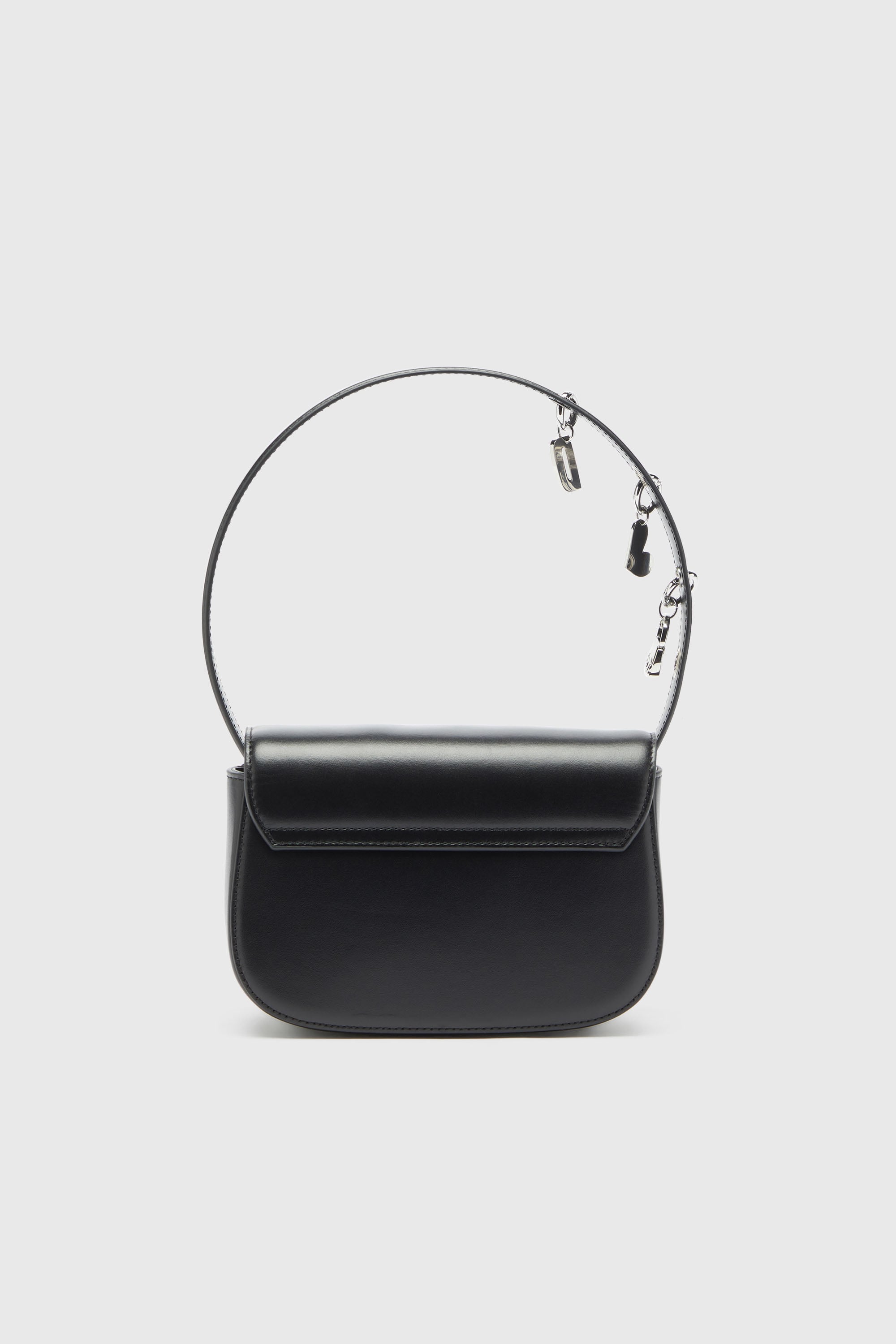 Diesel - 1DR, Woman's 1DR -Iconic shoulder bag in leather with handle charms in Black - 2