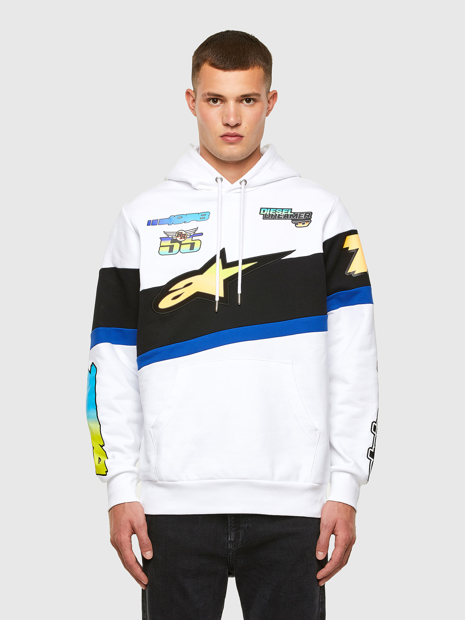 ASTARS-S-GIRKUT, Blue/White Diesel - ASTARS-S-GIRKUT, Blue/White - Sweaters - Image 1