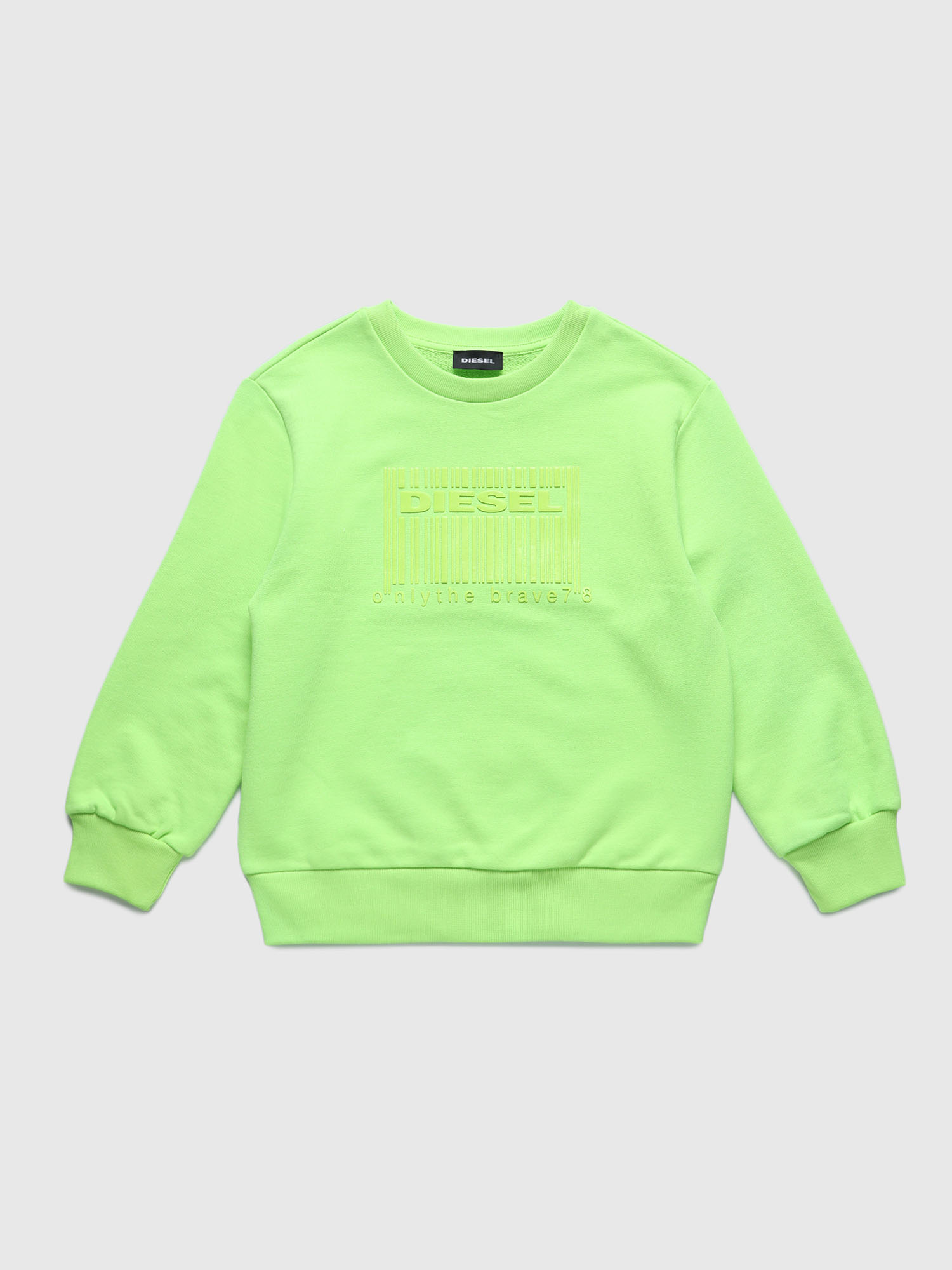 SCOLIGCODE OVER, Green Fluo Diesel - SCOLIGCODE OVER, Green Fluo - Sweaters - Image 1