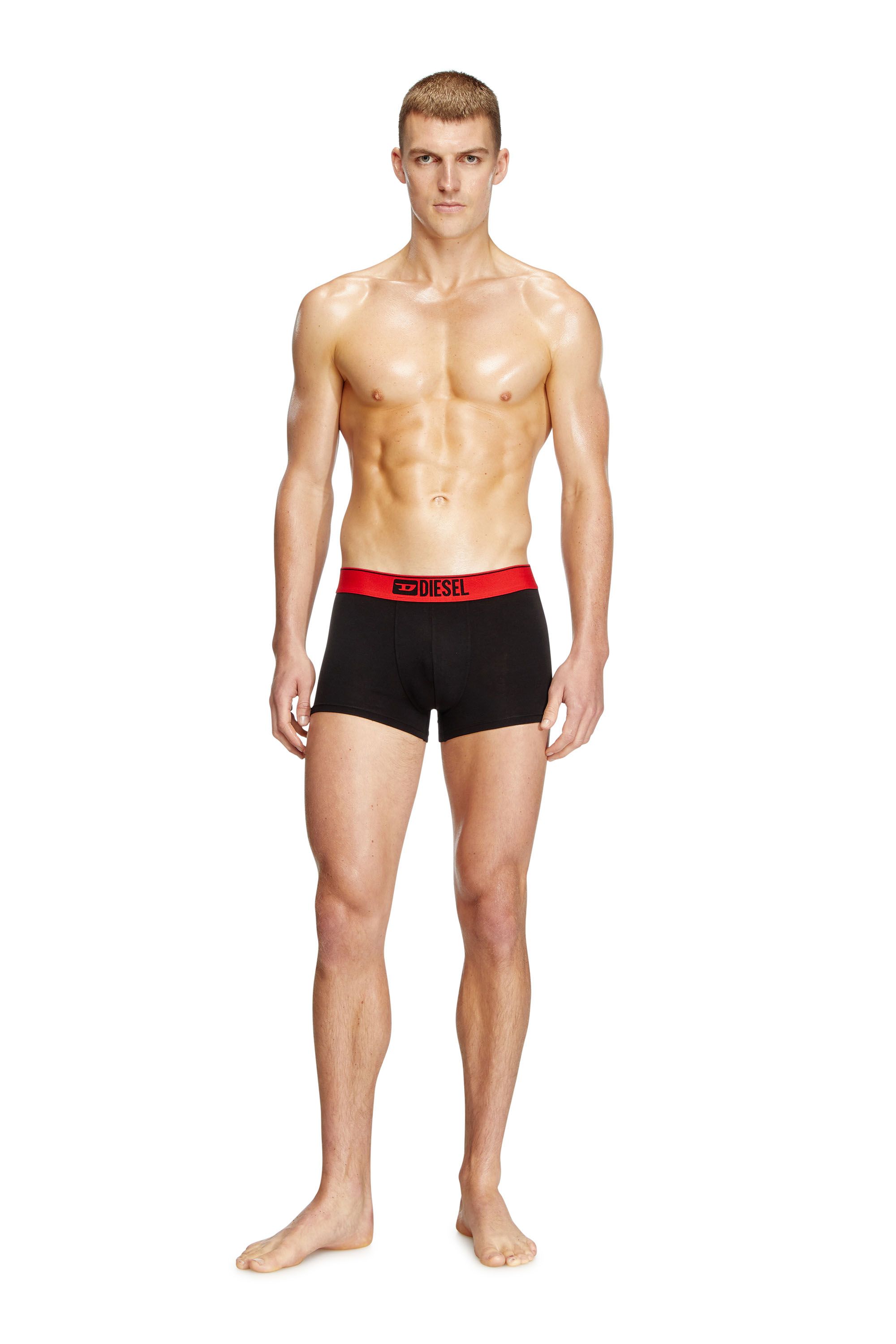 Diesel - UMBX-DAMIENTHREEPACK, Man's Three-pack of plain boxer in Multicolor/Black - 1