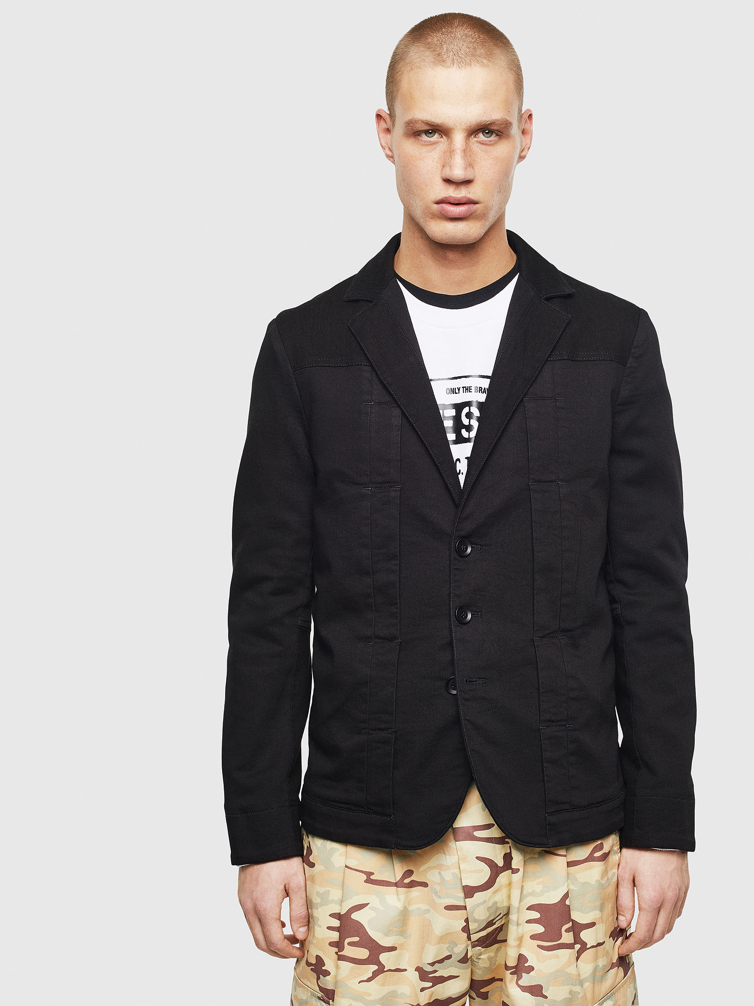 D-NYACK JOGGJEANS, Black Diesel - D-NYACK JOGGJEANS, Black - Denim Jackets - Image 1