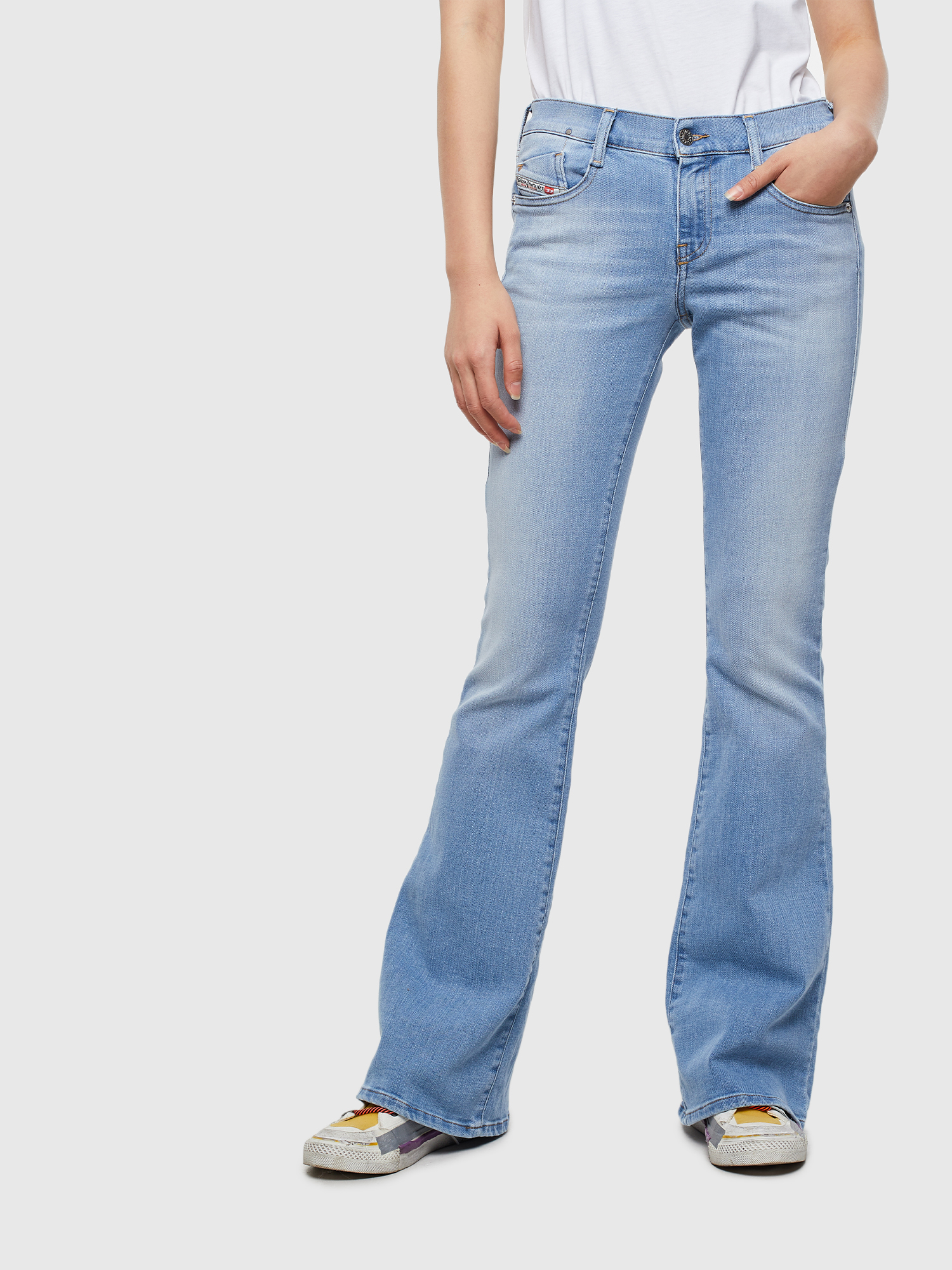 D-Ebbey 0095D, Light Blue Diesel - D-Ebbey 0095D, Light Blue - Jeans - Image 1