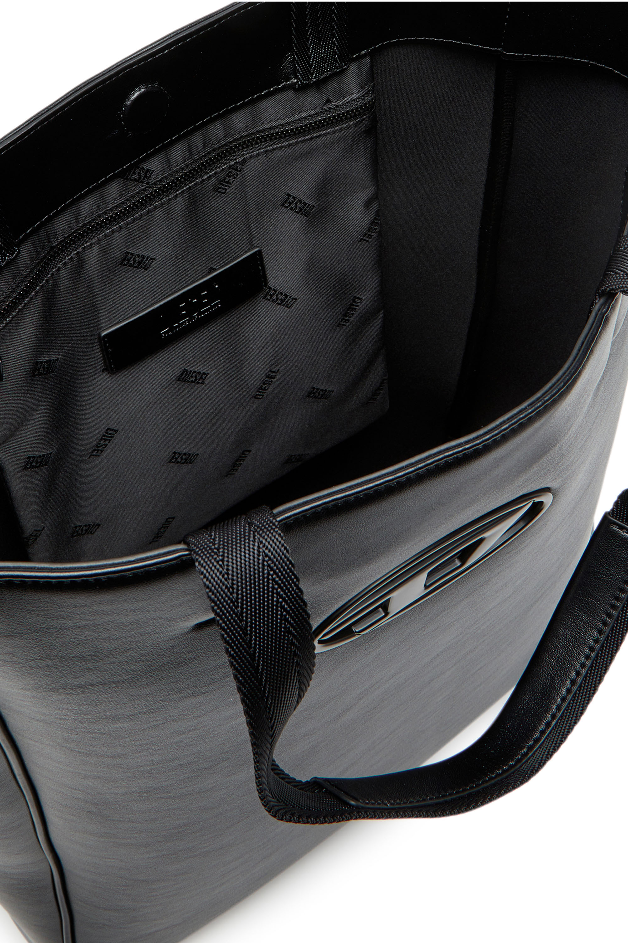 Diesel - HOLI-D SHOPPER NS, Unisex's Holi-D-Shopper in bonded neoprene in Black - 3