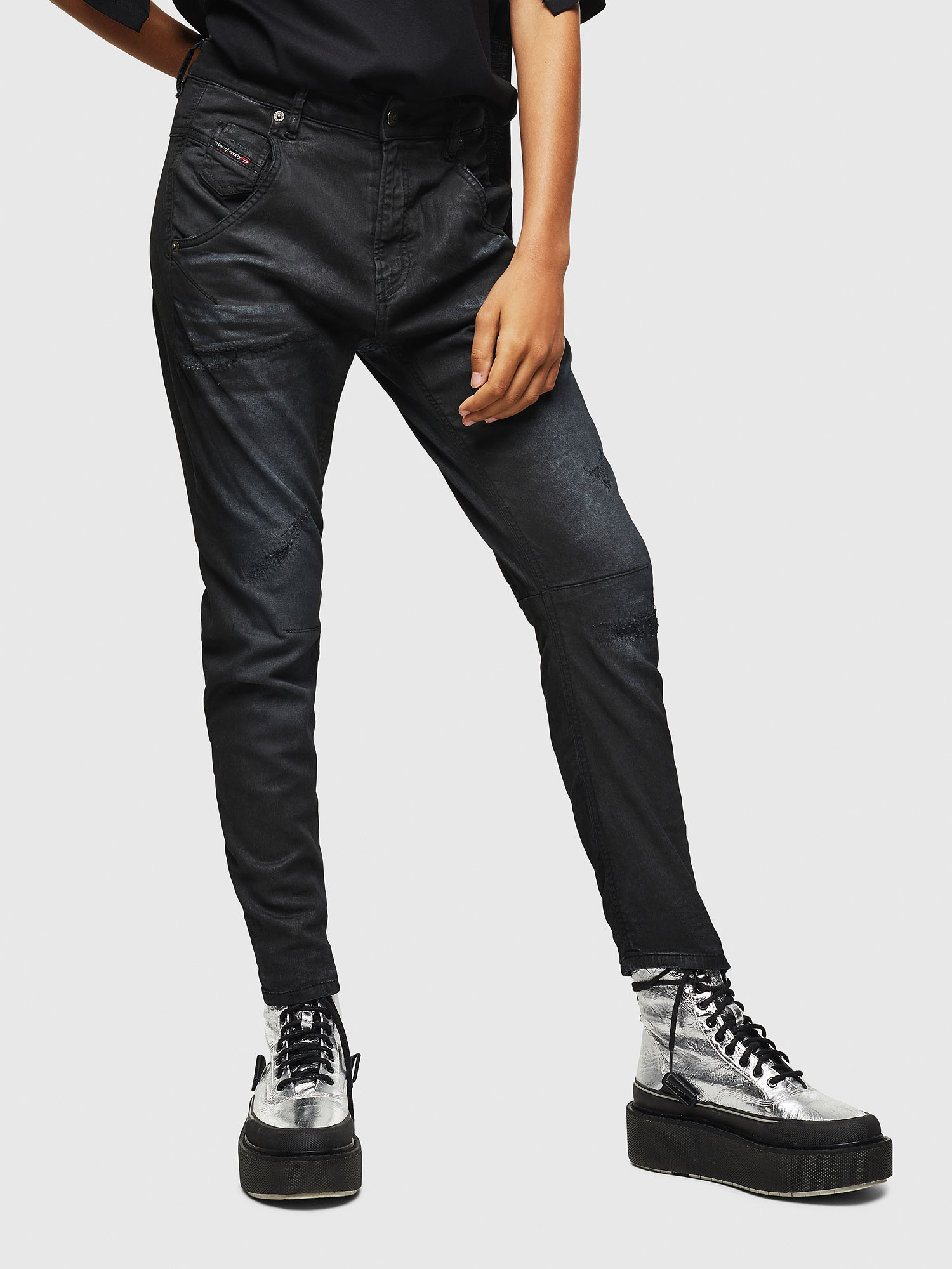 Fayza JoggJeans 069GP, Black/Dark grey Diesel - Fayza JoggJeans 069GP, Black/Dark grey - Jeans - Image 1