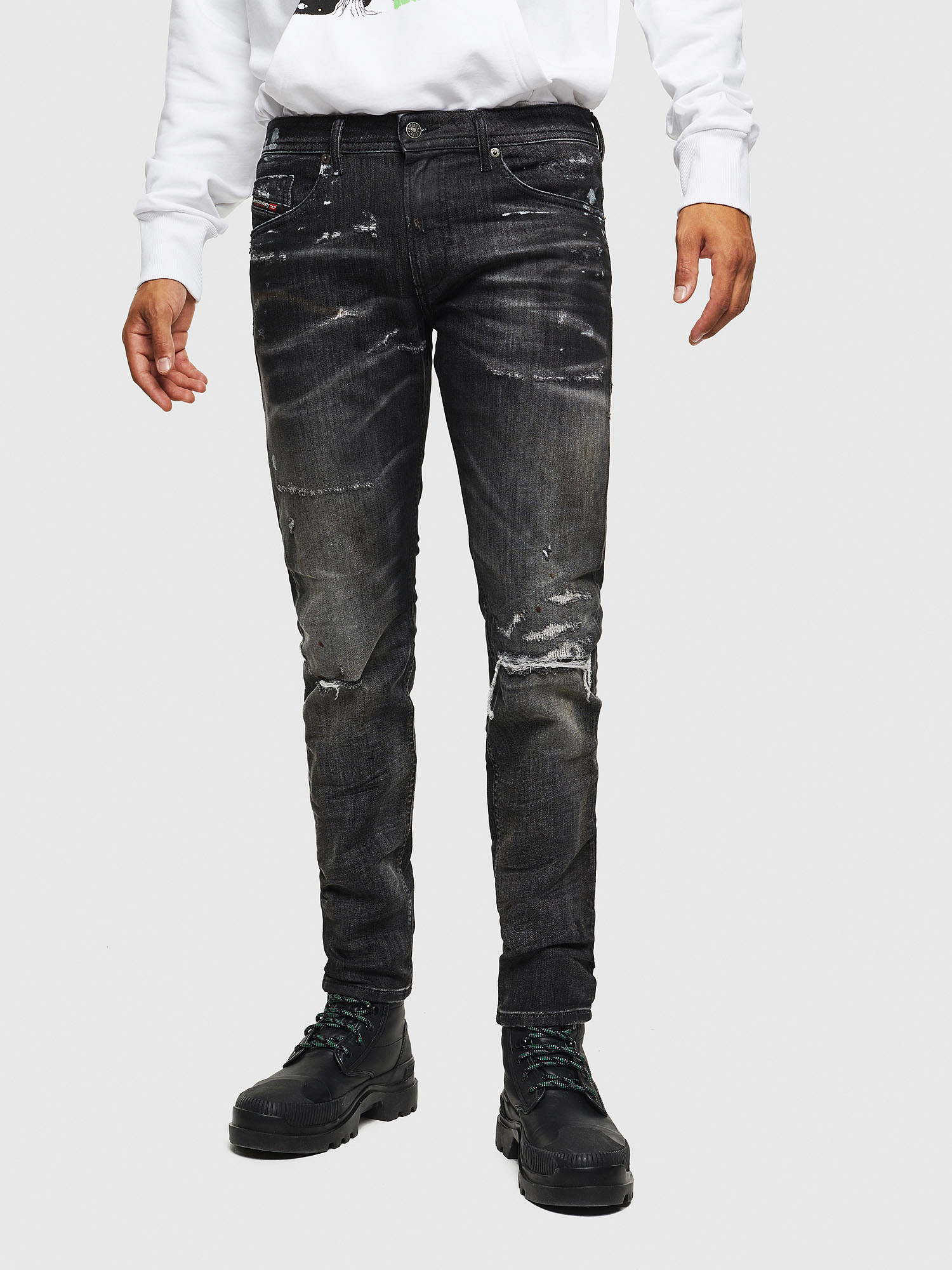 Thommer JoggJeans 0098E, Black/Dark grey Diesel - Thommer JoggJeans 0098E, Black/Dark grey - Jeans - Image 1