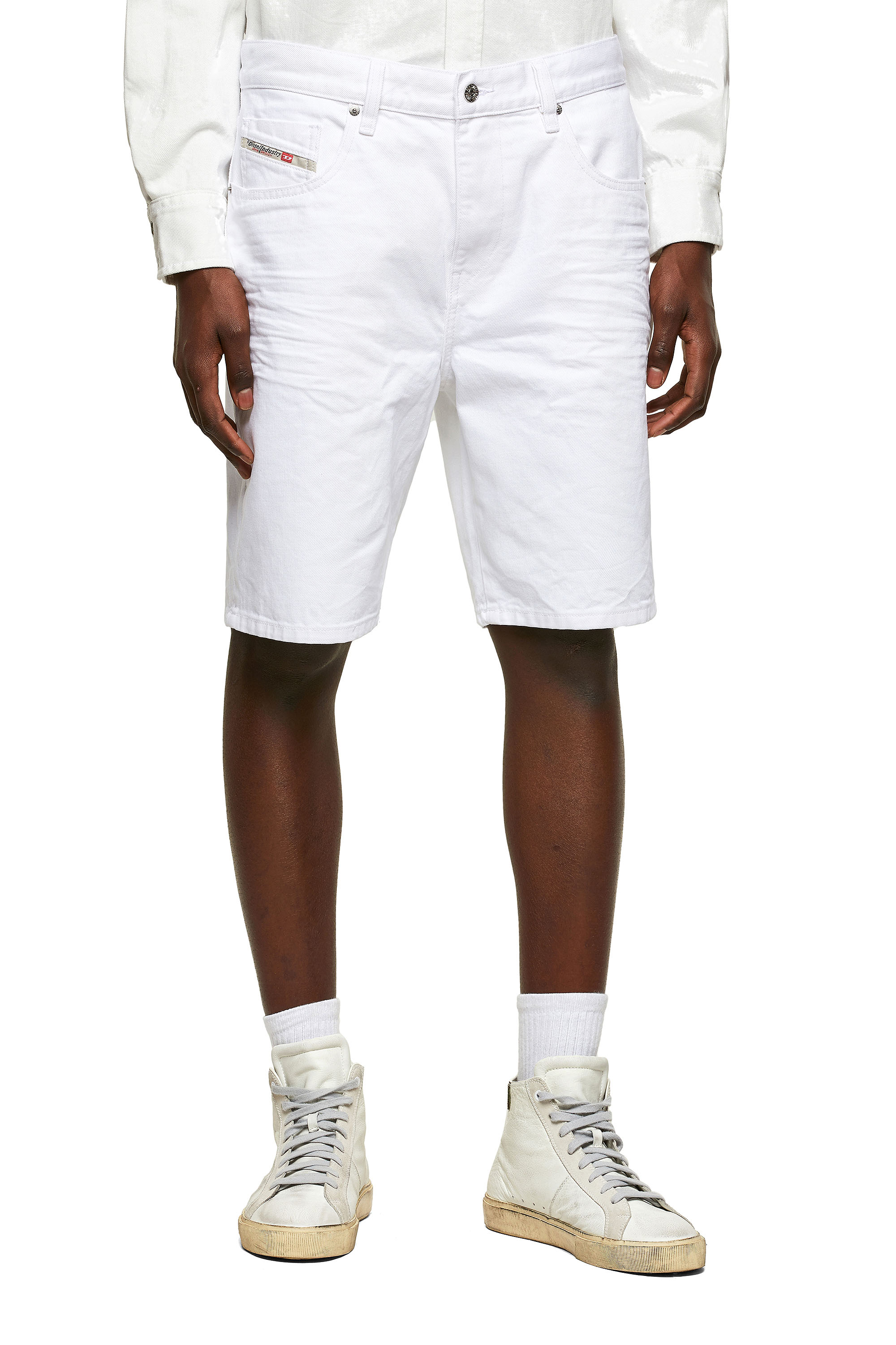 D-STRUKT-SHORT, White Diesel - D-STRUKT-SHORT, White - Shorts - Image 1