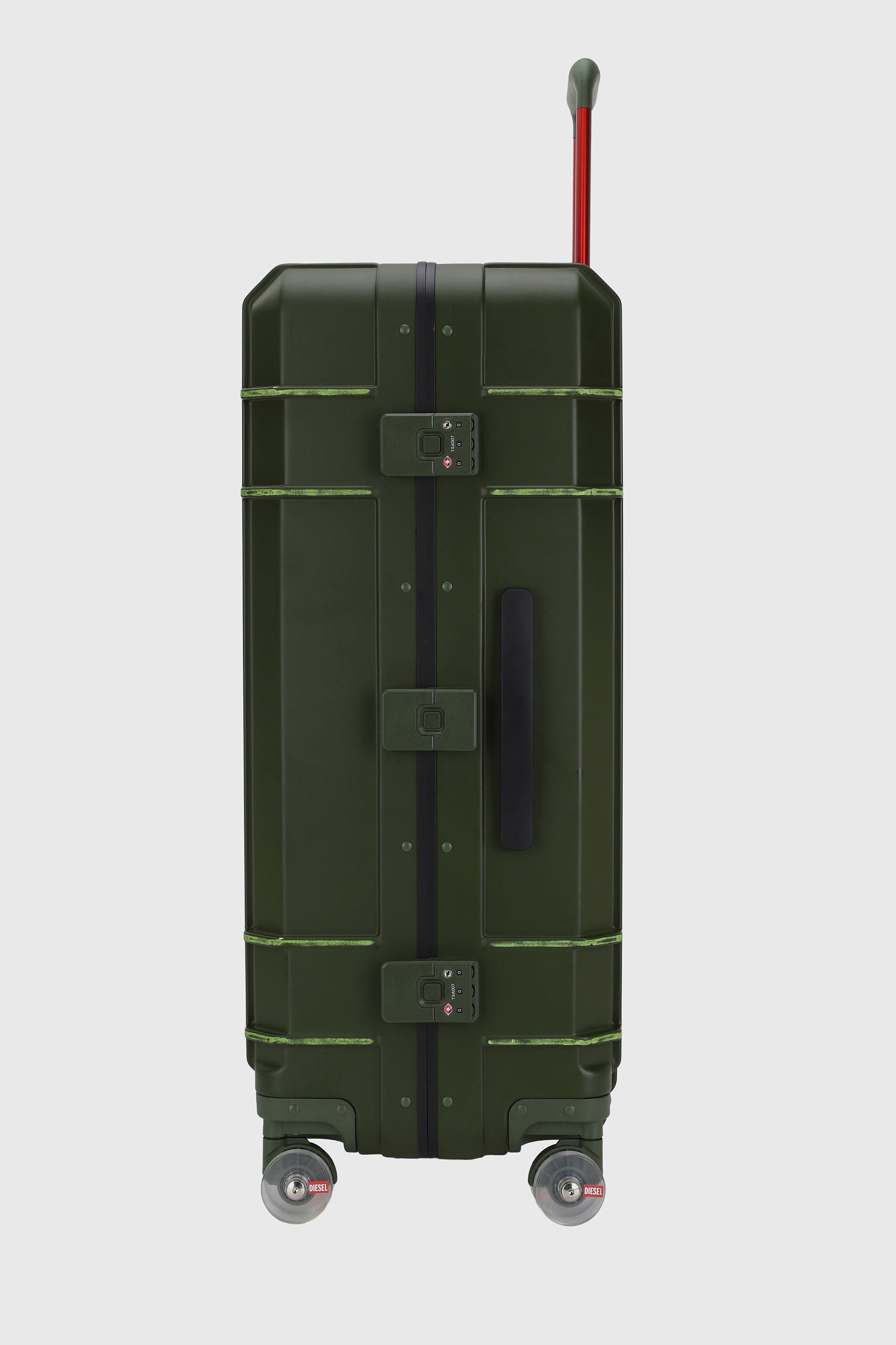 Diesel - DIESEL PC STRONG IMAGE TROLLEY- DSL003, Unisex's Rugged suitcase size L in Military Green - 4