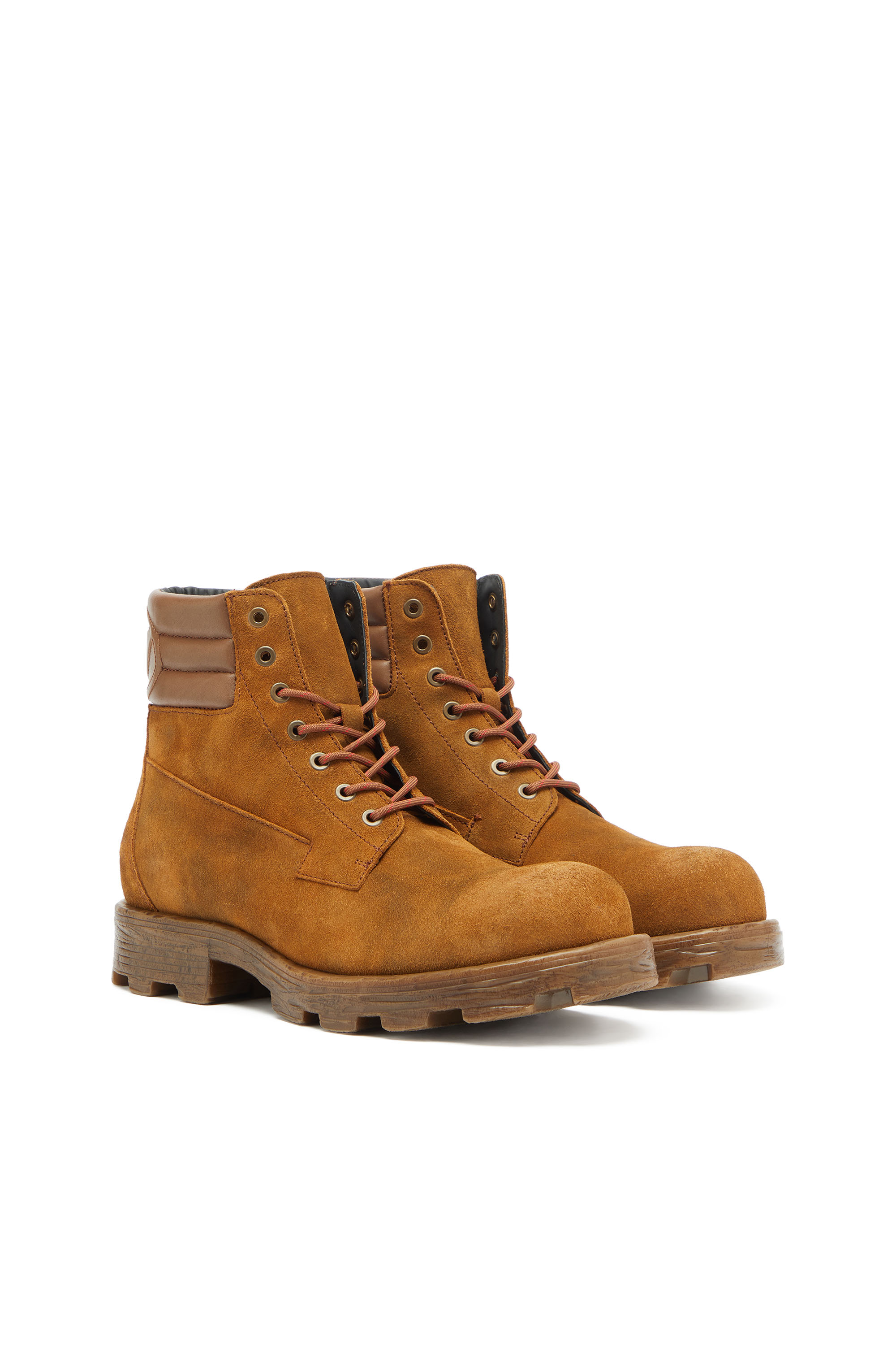 Diesel - D-HAMMER LACE UP, Man's D-Hammer - Combat boots in suede and leather in null - 2