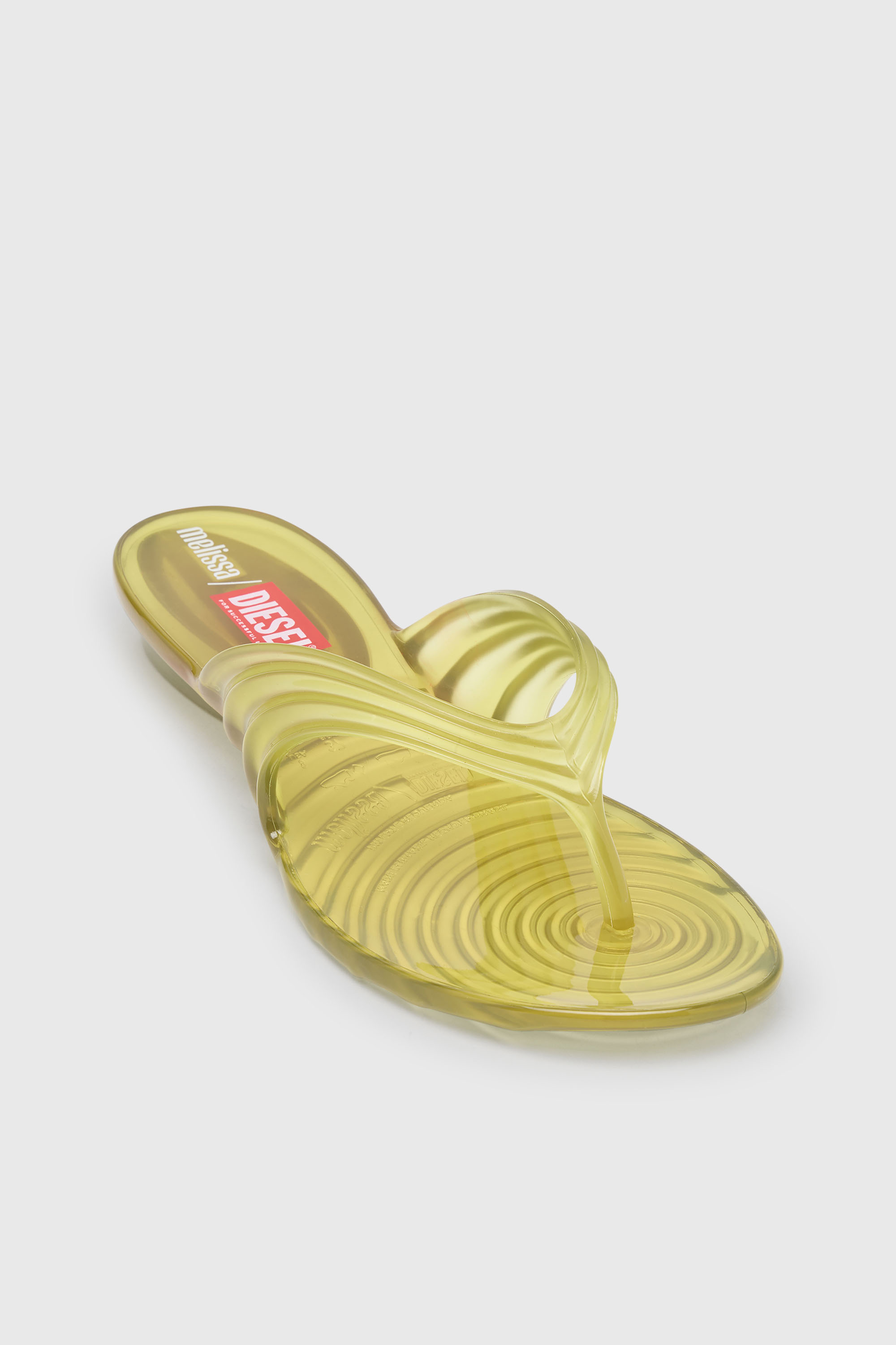 Diesel - MELISSA QUANTUM THONG, Woman's Sculptural flip-flops in Melflex&reg; in Yellow - 6