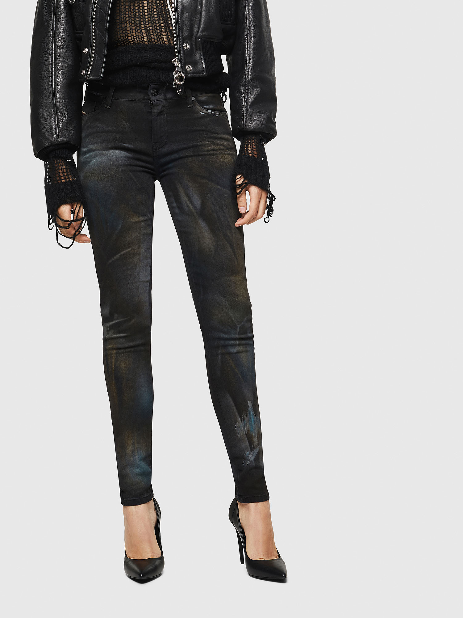 Slandy 069IV, Black/Dark grey Diesel - Slandy 069IV, Black/Dark grey - Jeans - Image 1