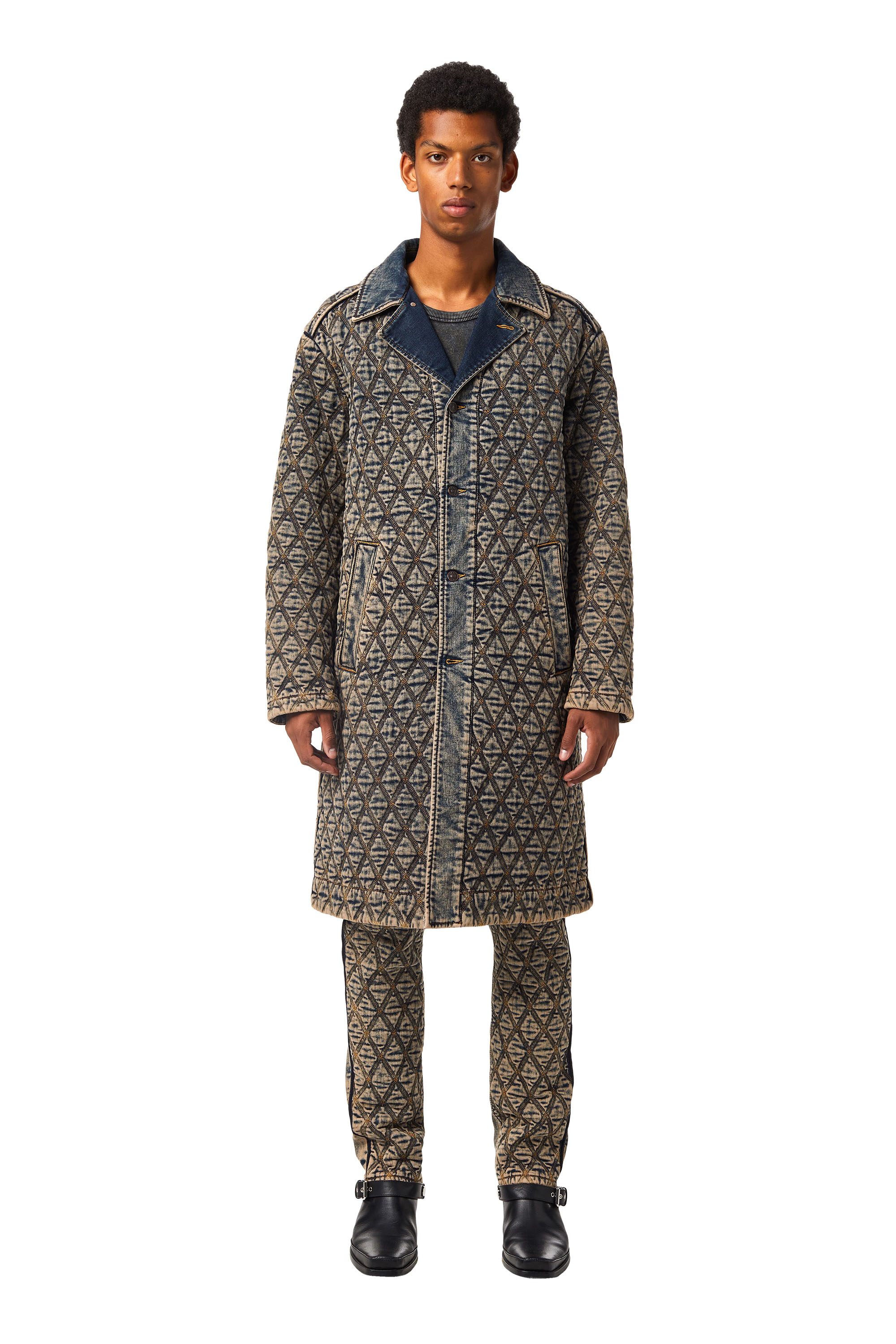 D-ROKU-LONG-FS3, Light Brown - Denim Jackets