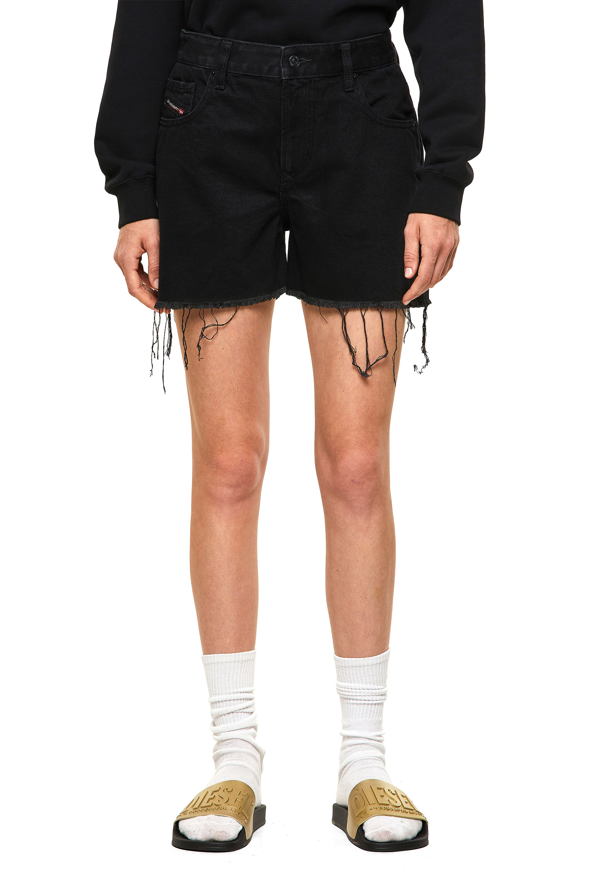 DE-REG-R, Black Diesel - DE-REG-R, Black - Shorts - Image 1