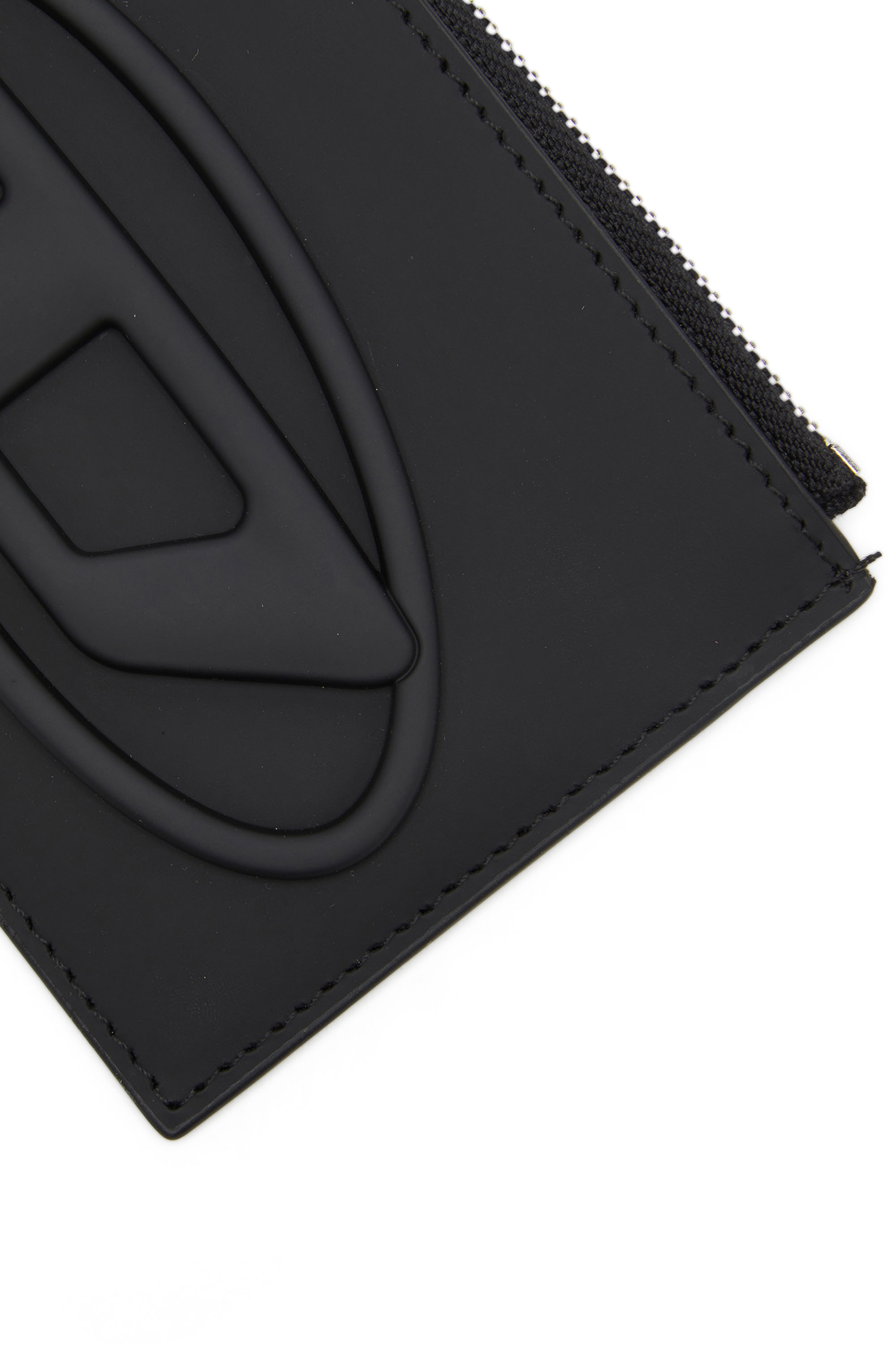Women's card case: leather, metallic, Denim | Diesel®