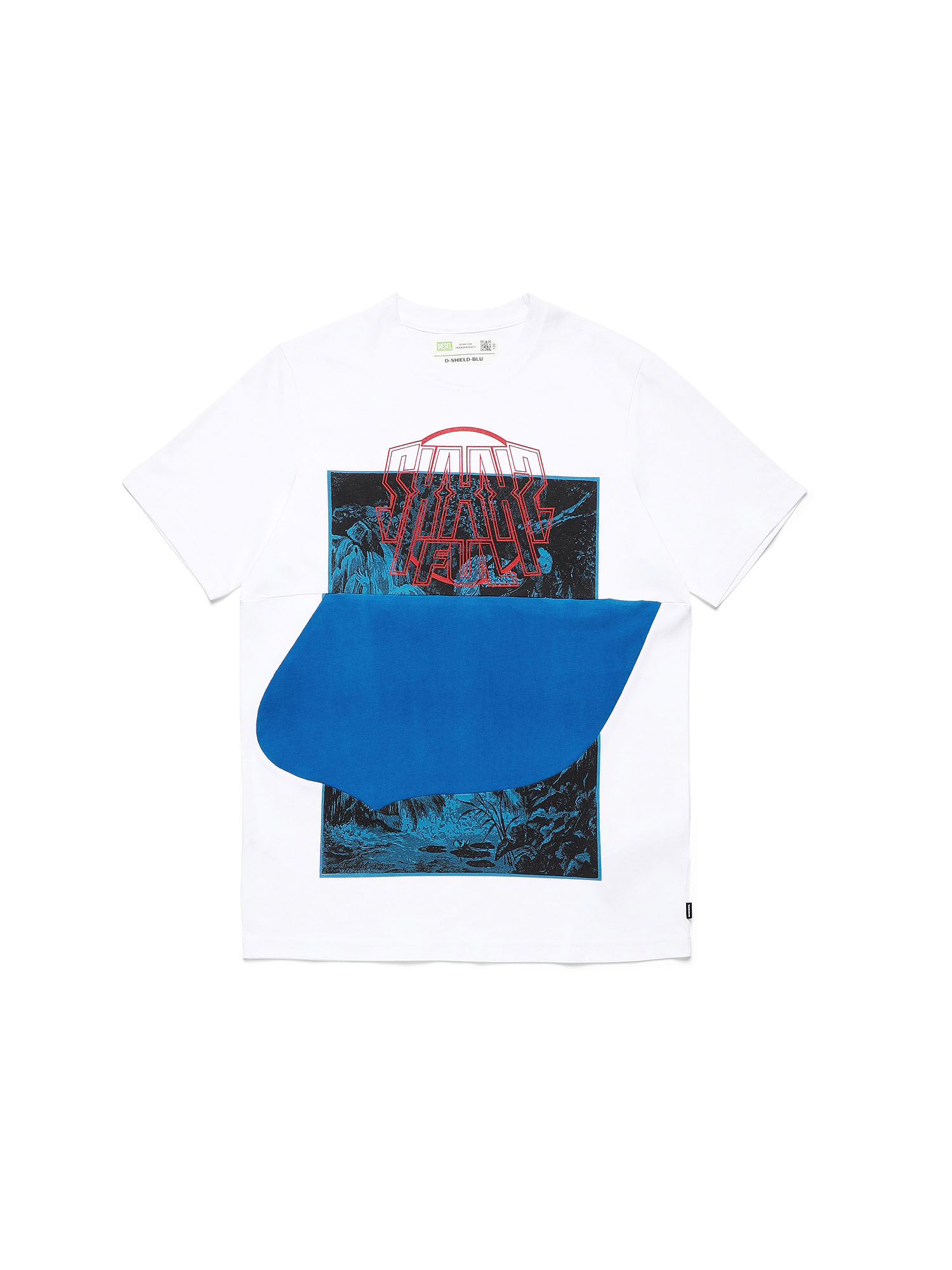 D-SHIELD-BLU, White Diesel - D-SHIELD-BLU, White - T-Shirts - Image 1
