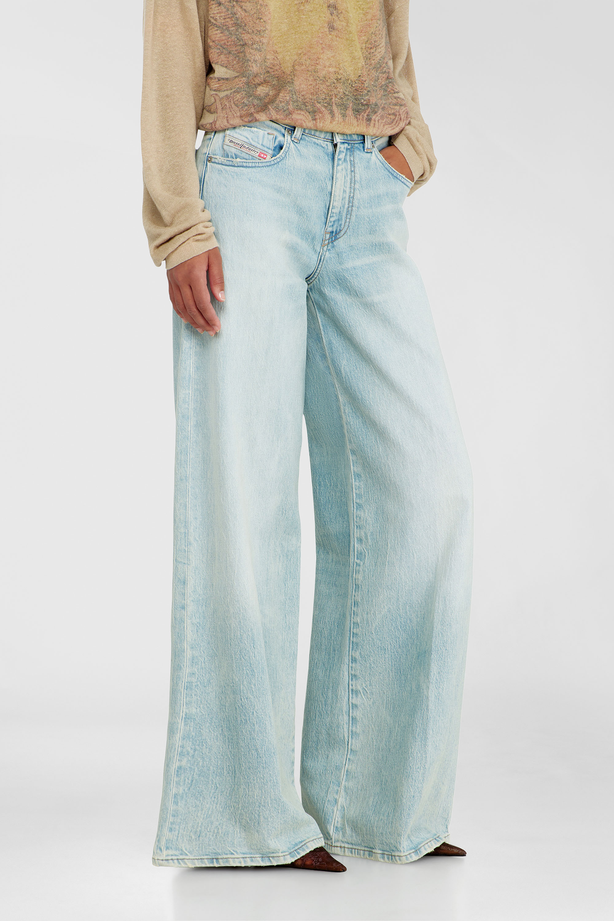 Women's Flare Jeans | Regular Waist 1978 D-Akemi | Light Blue