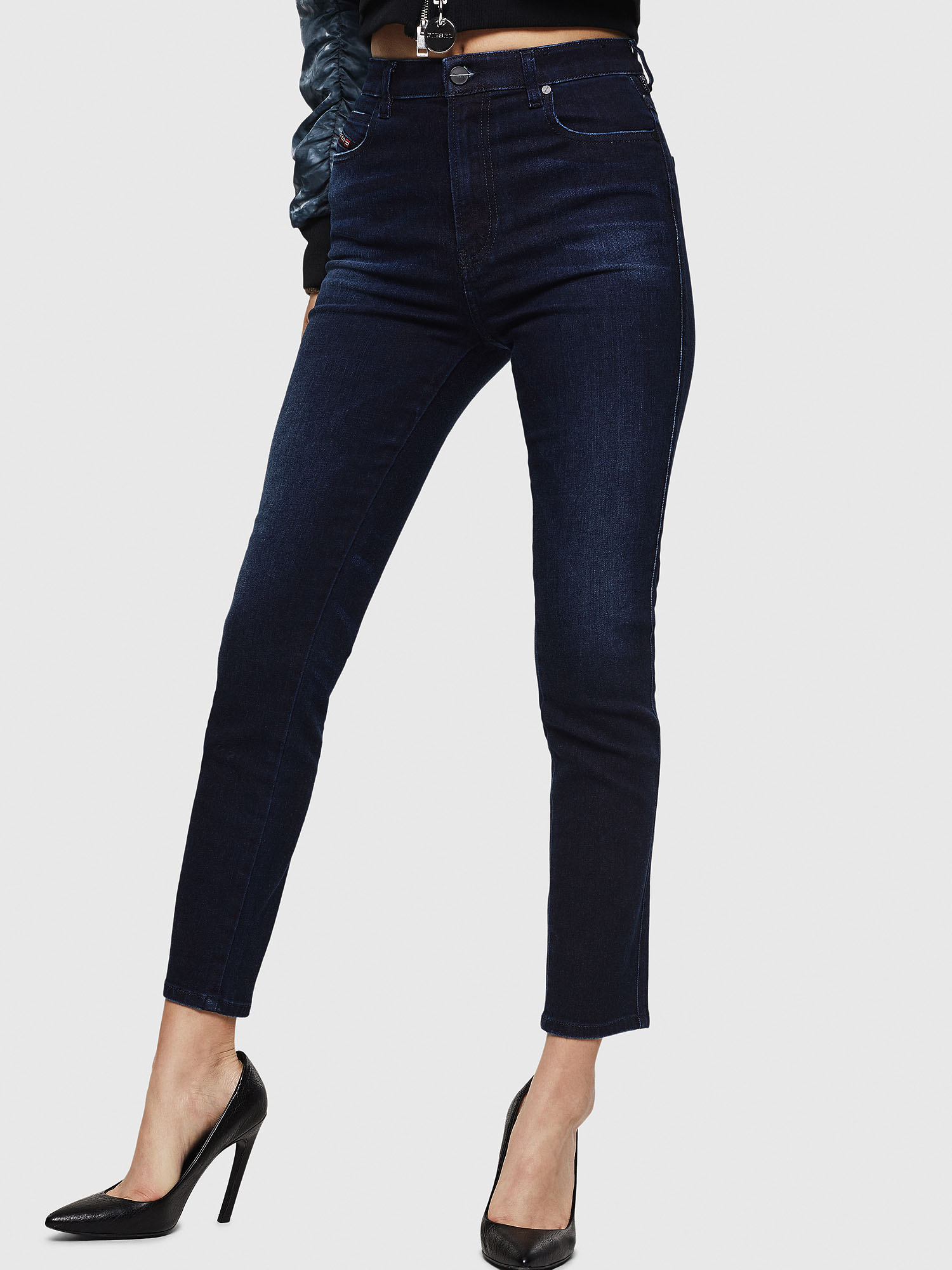 Babhila High 083AG, Dark Blue Diesel - Babhila High 083AG, Dark Blue - Jeans - Image 1