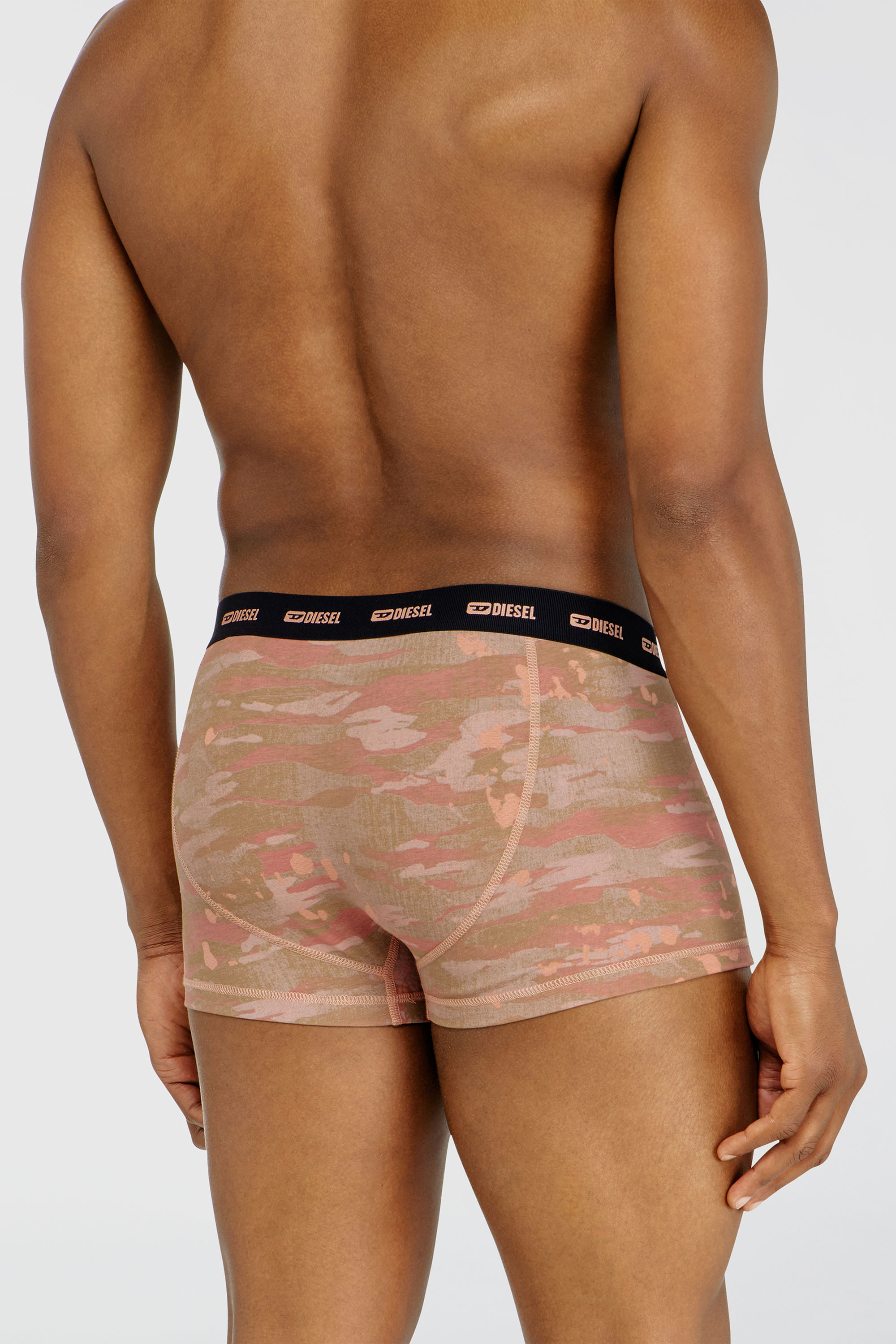 Diesel - DAMIEN-UTLT-3PACK, Man's Three-pack of boxer briefs plain and camo in Multicolor - 4