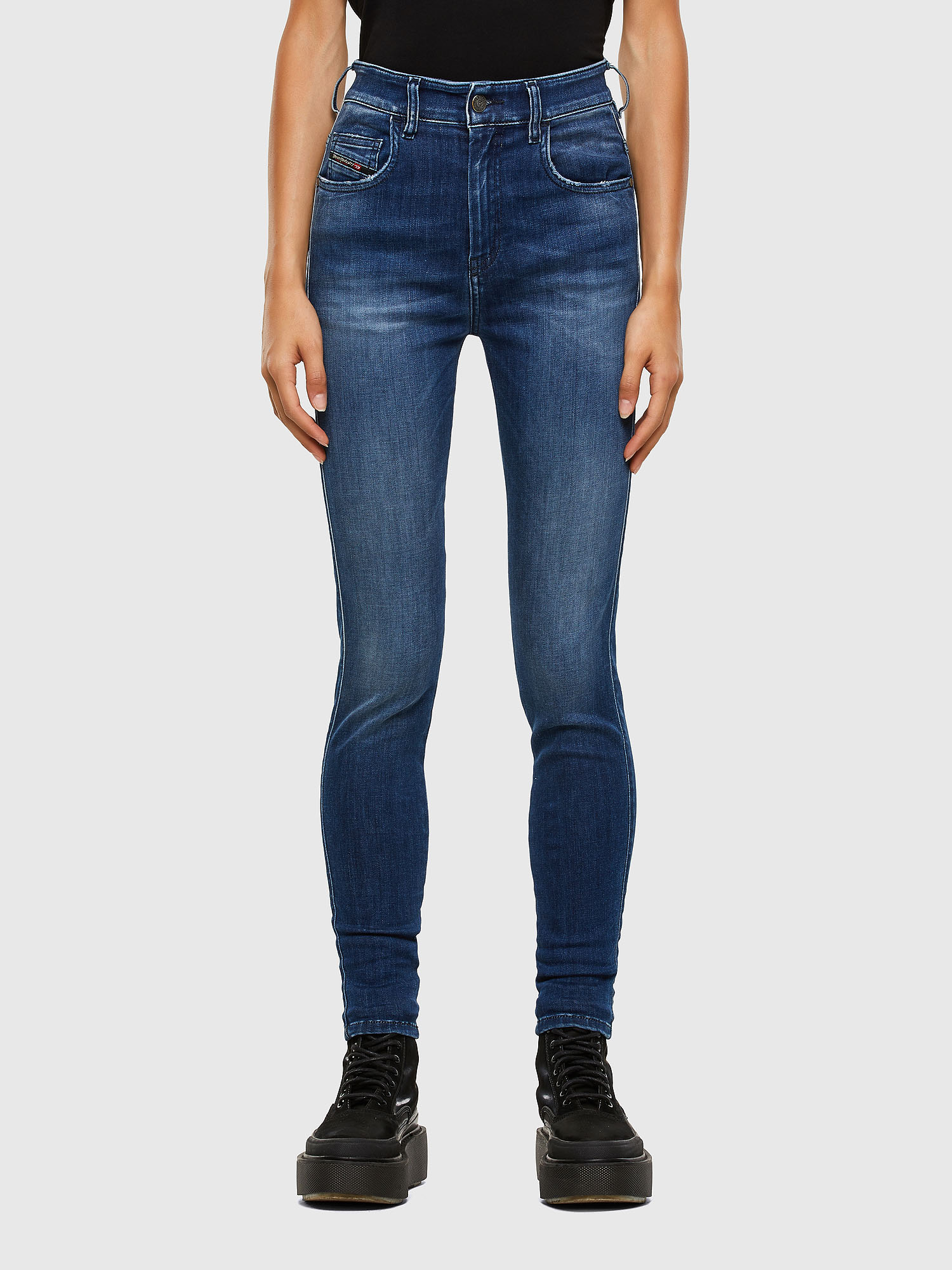 Slandy High 009FE, Dark Blue Diesel - Slandy High 009FE, Dark Blue - Jeans - Image 1