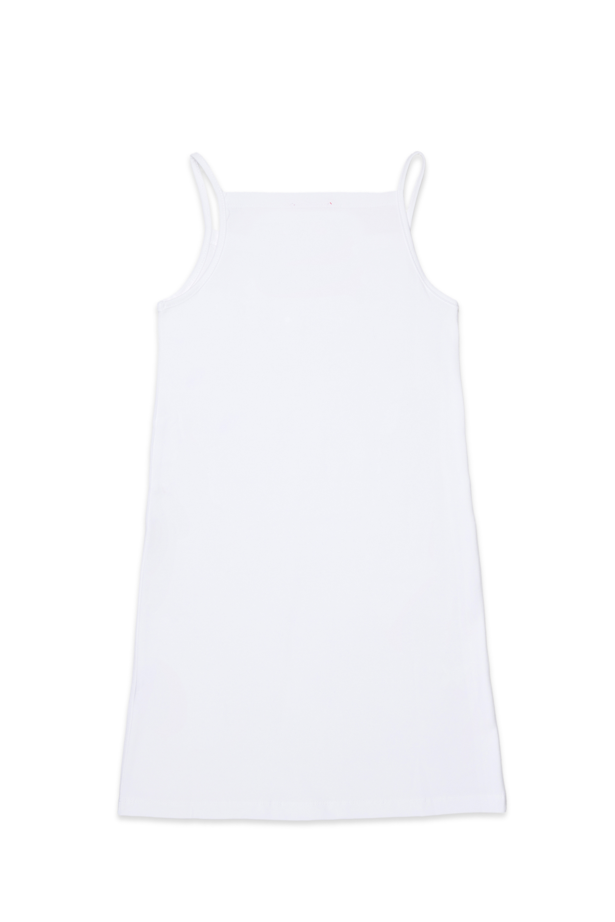 Diesel - DKIPPY, Woman's Cotton tank dress with embroidery in White - 2