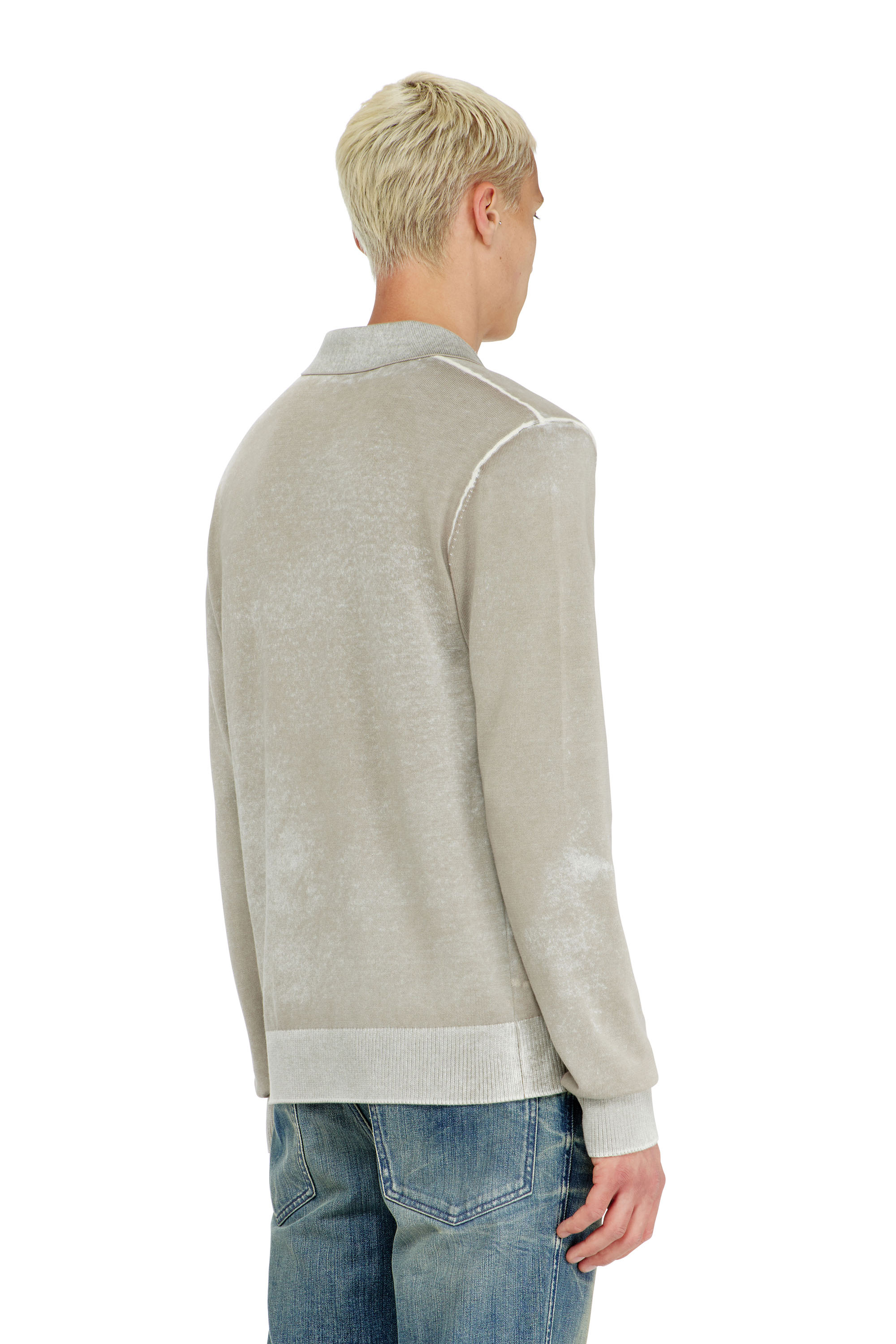 Diesel - K-LAWRENCE, Man's Polo jumper with faded reverse print in null - 2