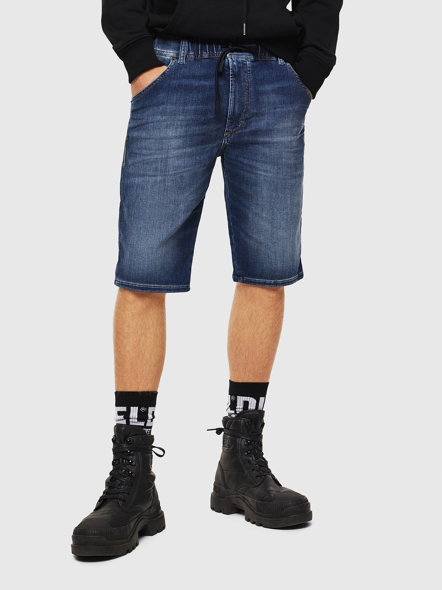 D-KROOSHORT JOGGJEANS, Medium blue Diesel - D-KROOSHORT JOGGJEANS, Medium blue - Shorts - Image 1