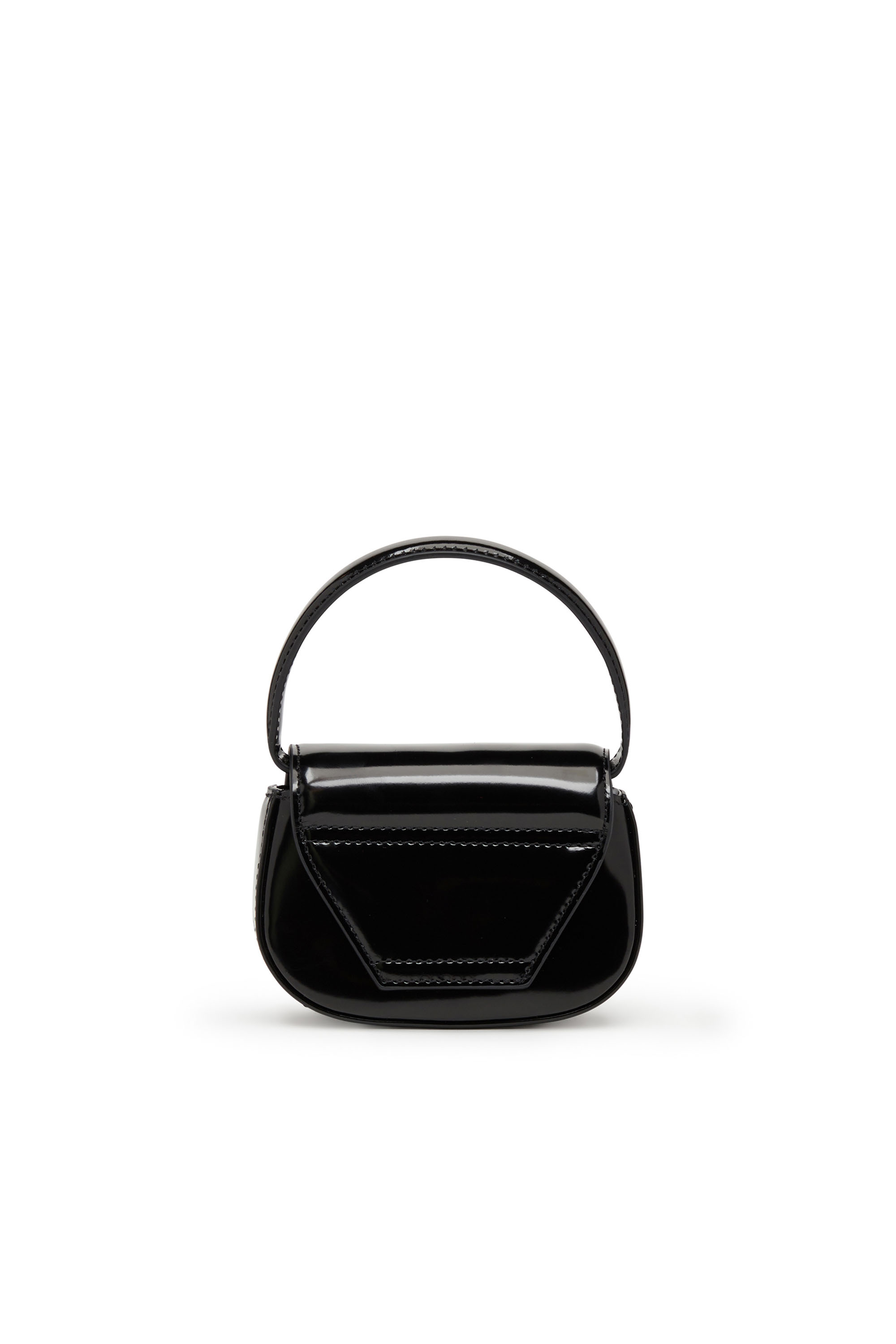 Diesel - 1DR-XS-S, Woman 1DR-XS-S-Iconic mini bag in mirrored leather in Black - Image 2