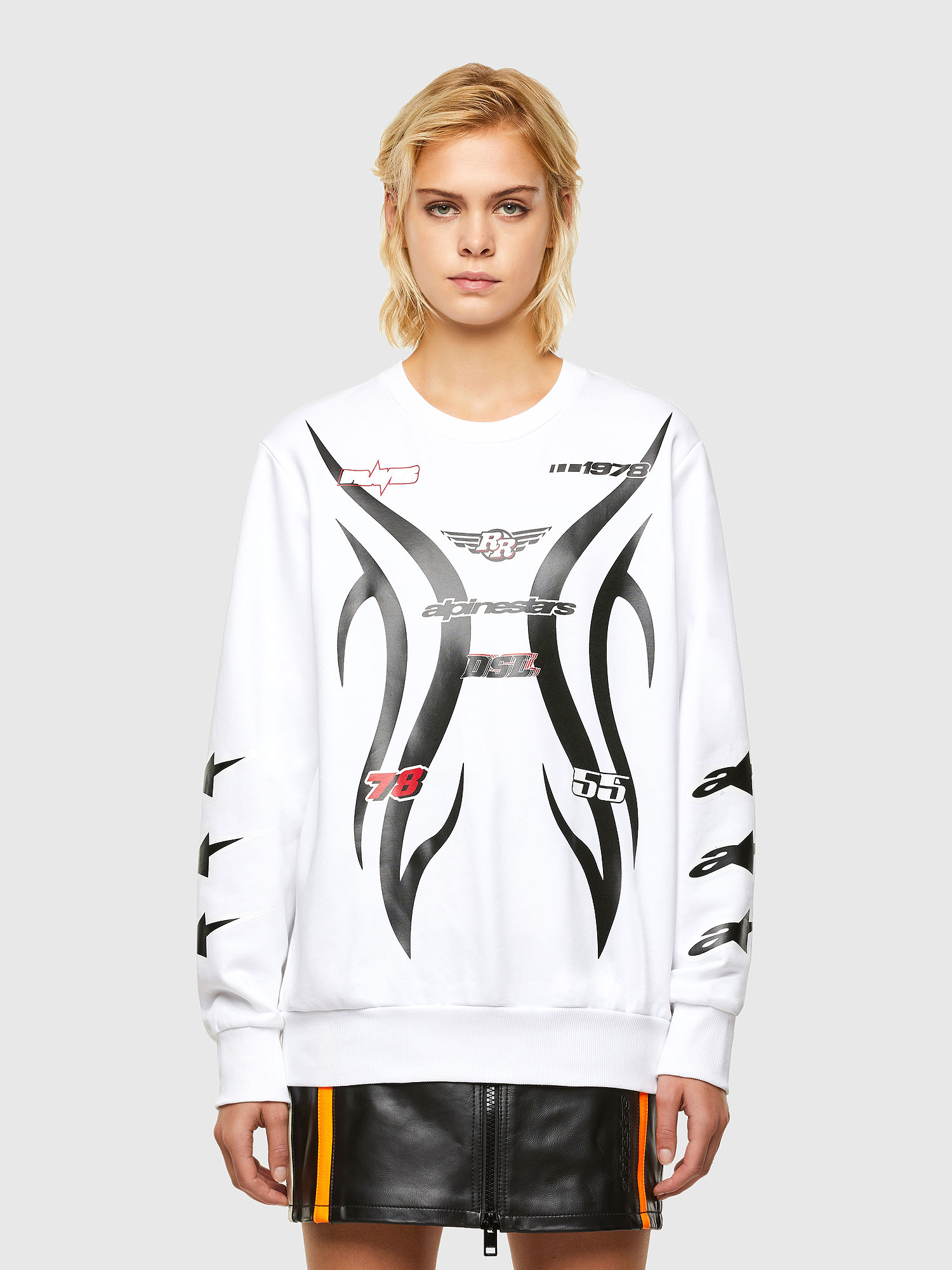 ASTARS-S-GIRK-B-FL, White Diesel - ASTARS-S-GIRK-B-FL, White - Sweaters - Image 1