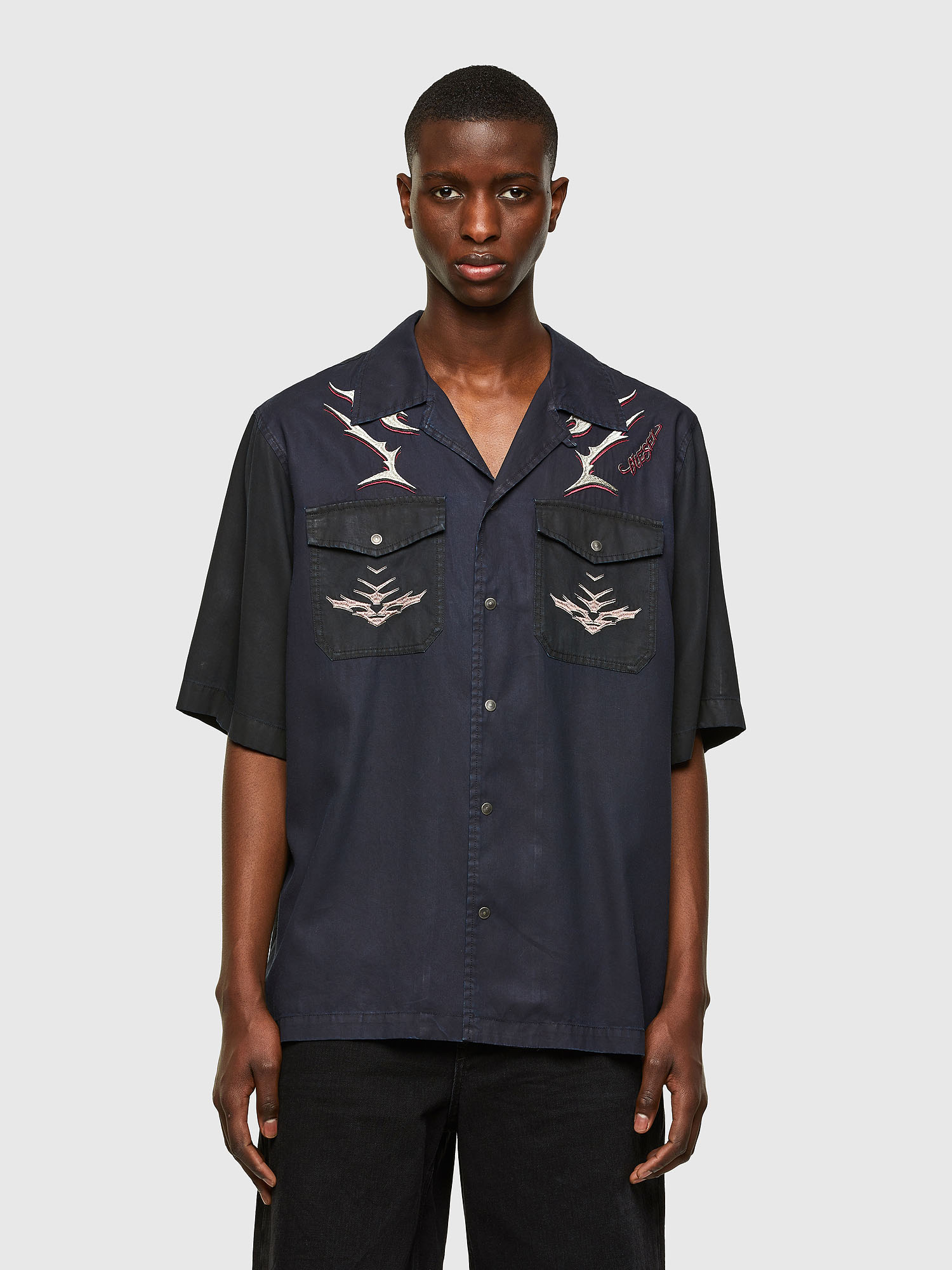 D-MITCH-SP, Black Diesel - D-MITCH-SP, Black - Shirts - Image 1