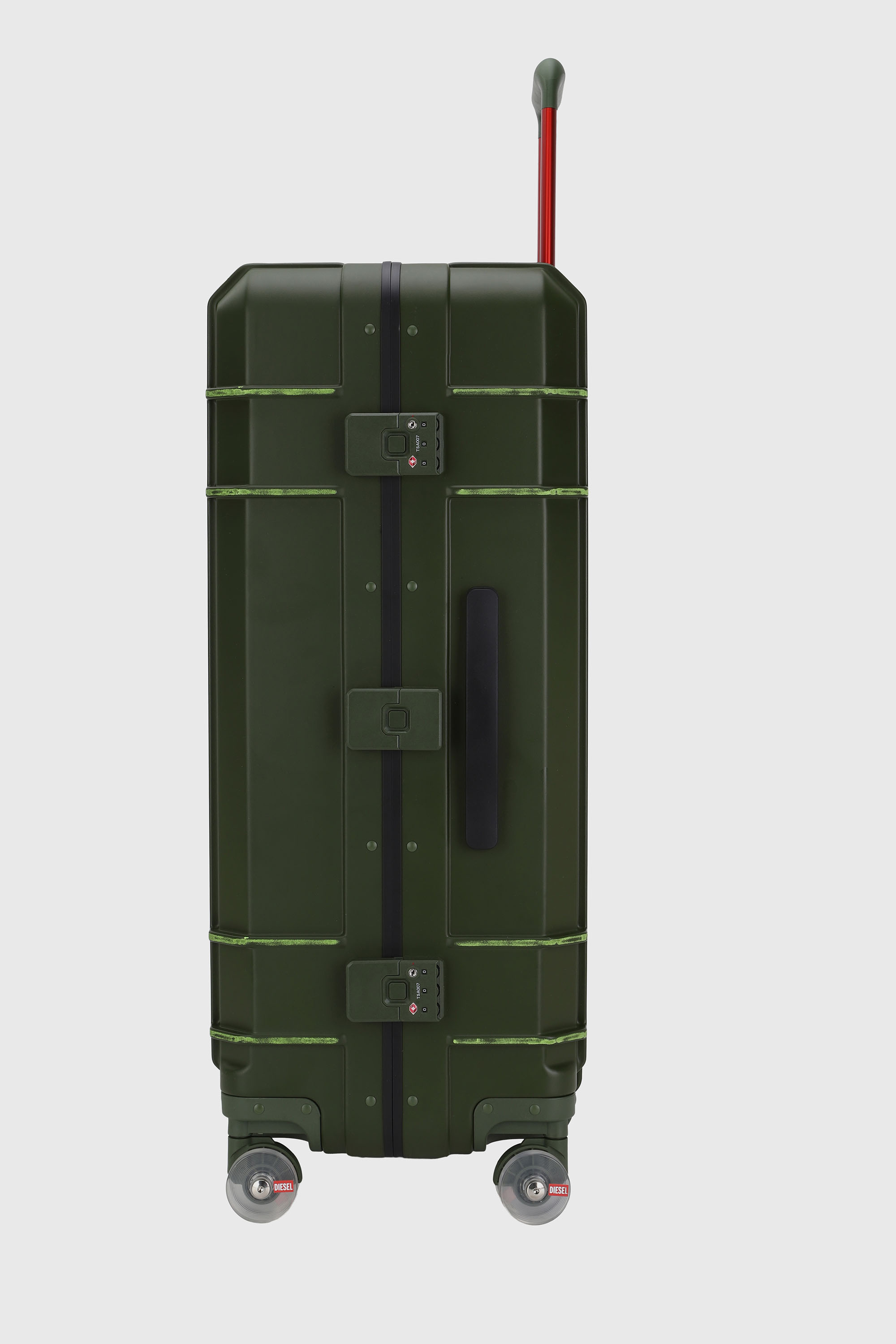 Diesel - DIESEL PC STRONG IMAGE TROLLEY- DSL003, Unisex's Rugged suitcase size L in Military Green - 4