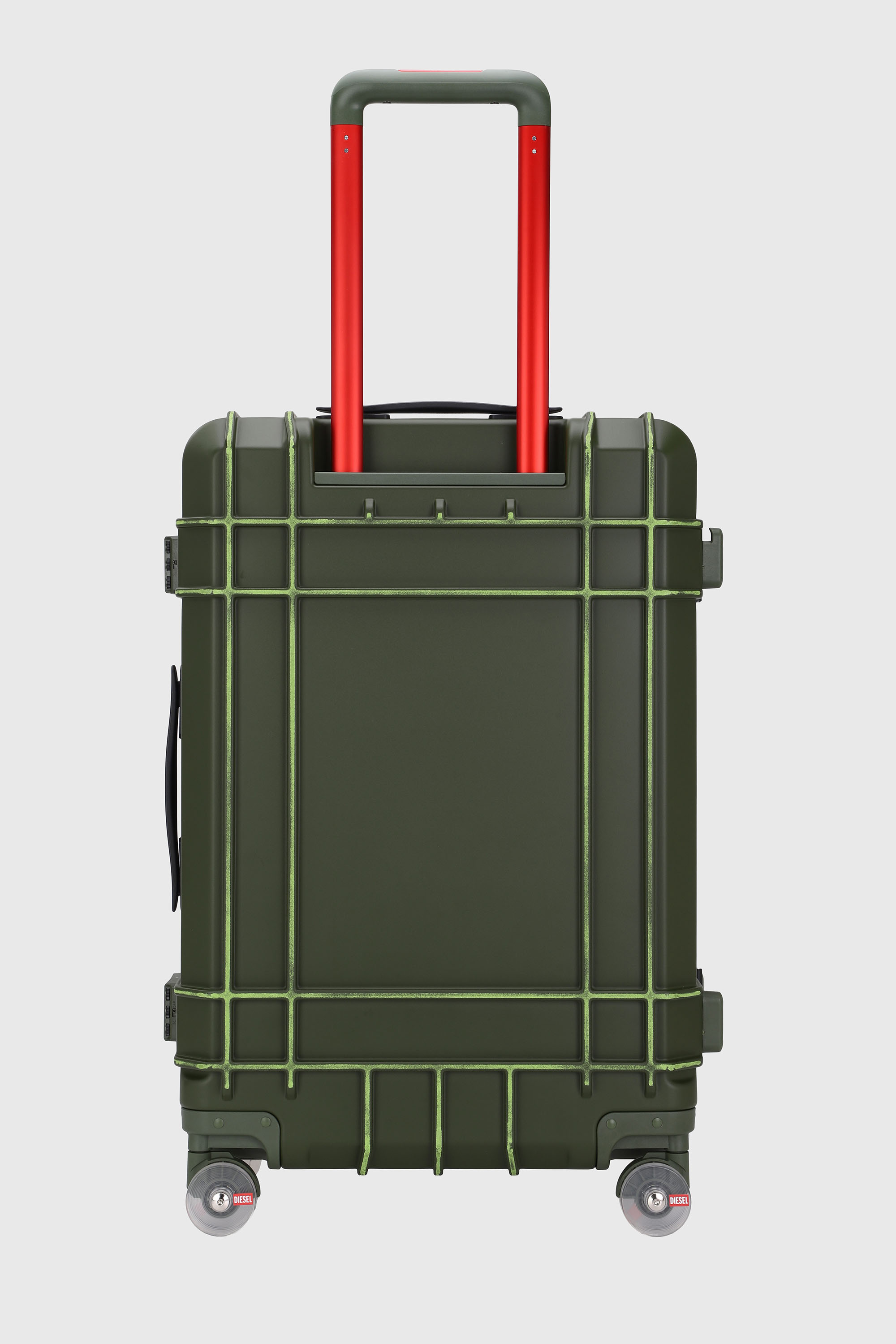 Diesel - DIESEL PC STRONG IMAGE TROLLEY- DSL003, Unisex's Rugged suitcase size M in Military Green - 2