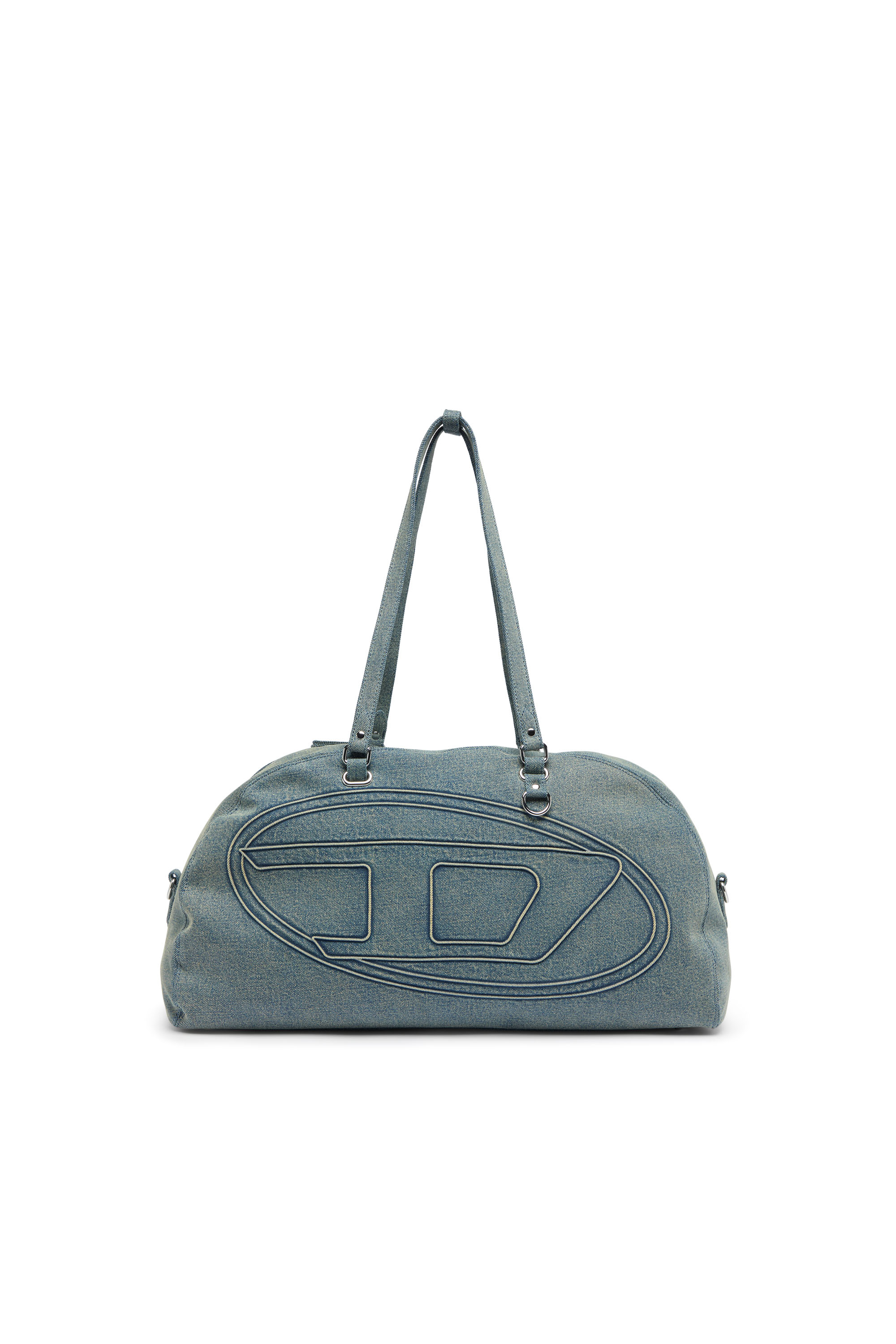 Diesel - 1DR DOME SOFT DUFFLE XL, Unisex's 1DR Dome-Duffle bag in denim with Oval D logo in Light Blue - 2