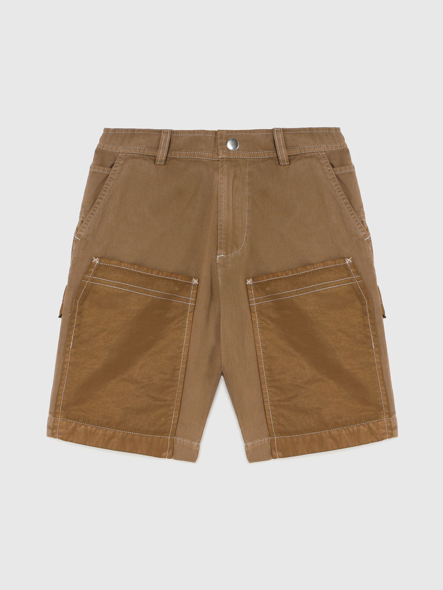 PTRENTSHORT, Brown Diesel - PTRENTSHORT, Brown - Shorts - Image 1