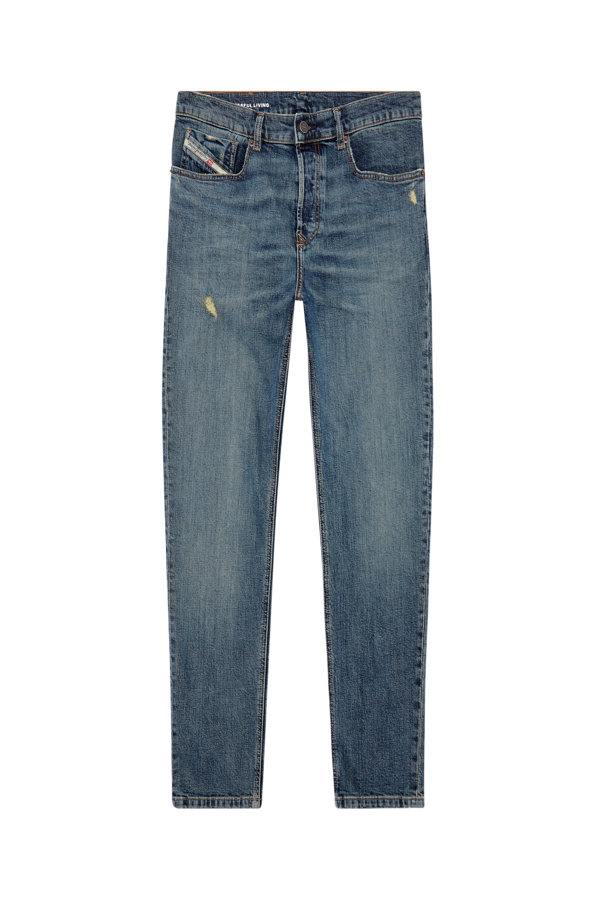 Men's Tapered Fit Jeans: with Cuffs, Krooley, D-Amage | Diesel®