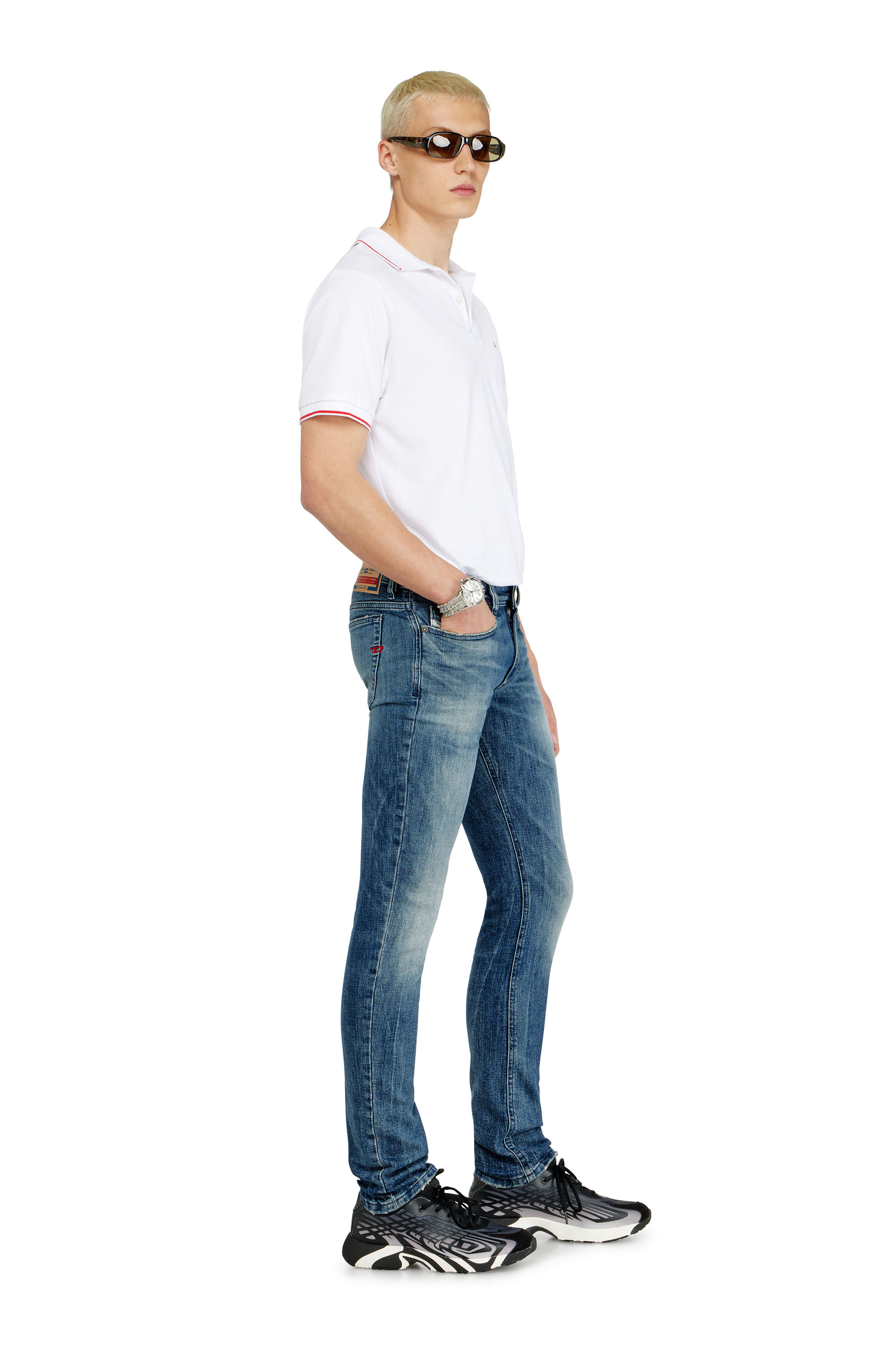 Diesel - Man's Skinny Jeans 1979 Sleenker 0KBBE, Medium blue - 2