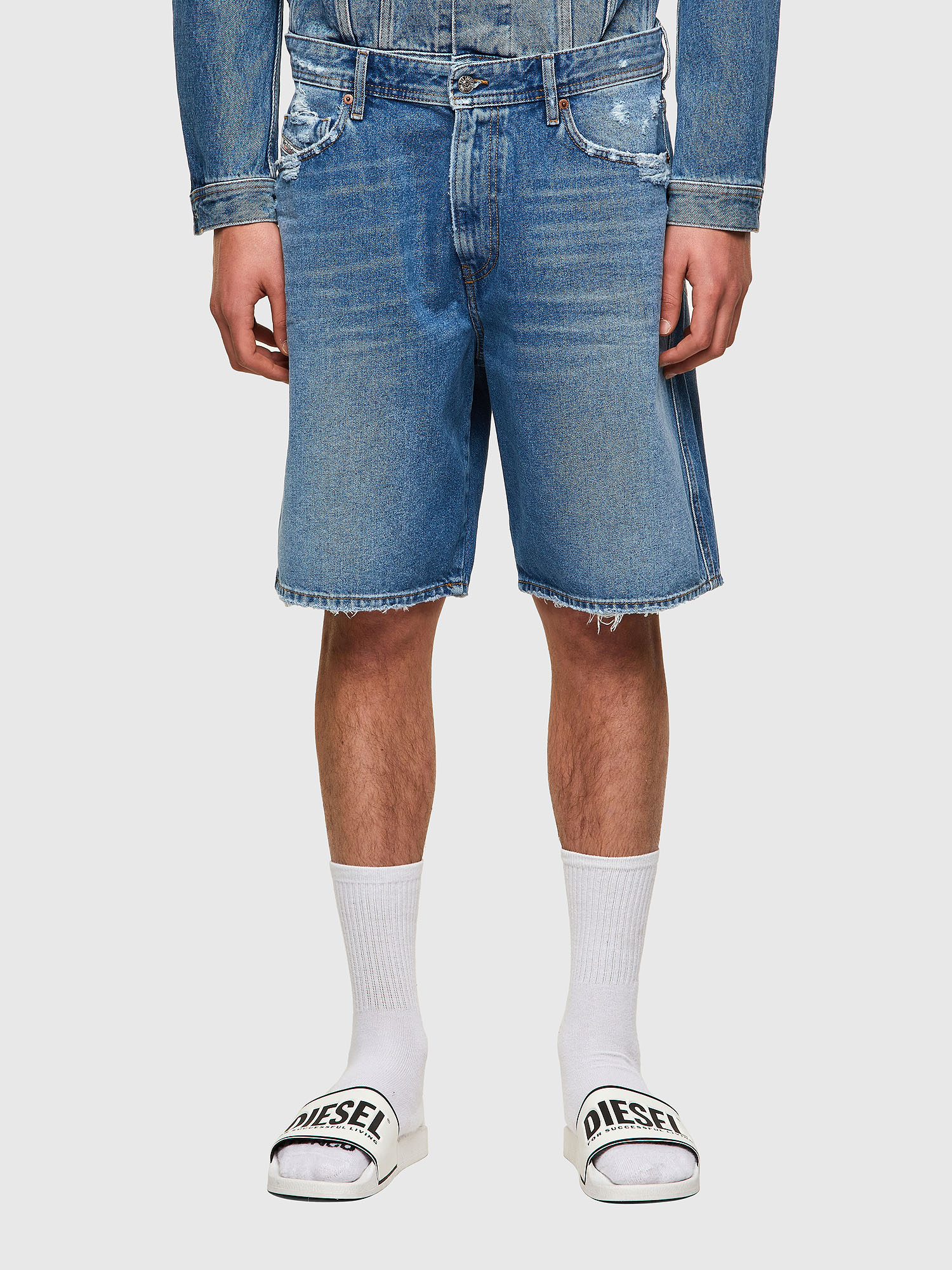 D-WILLOH-X, Light Blue Diesel - D-WILLOH-X, Light Blue - Shorts - Image 1