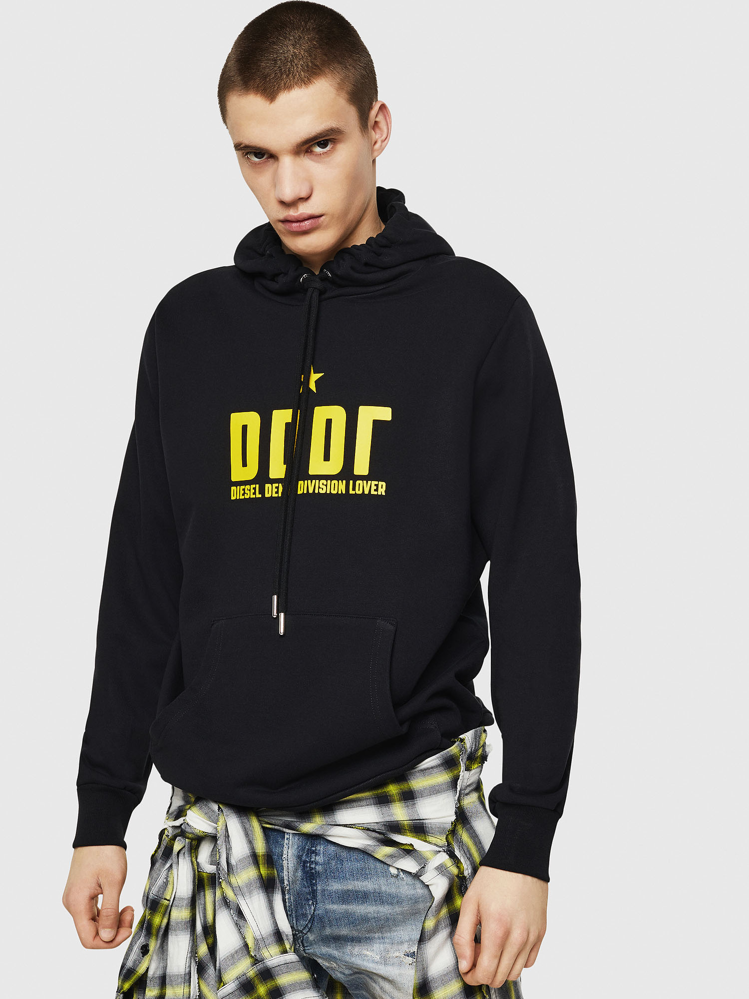 S-GIR-HOOD-A1, Black Diesel - S-GIR-HOOD-A1, Black - Sweaters - Image 1