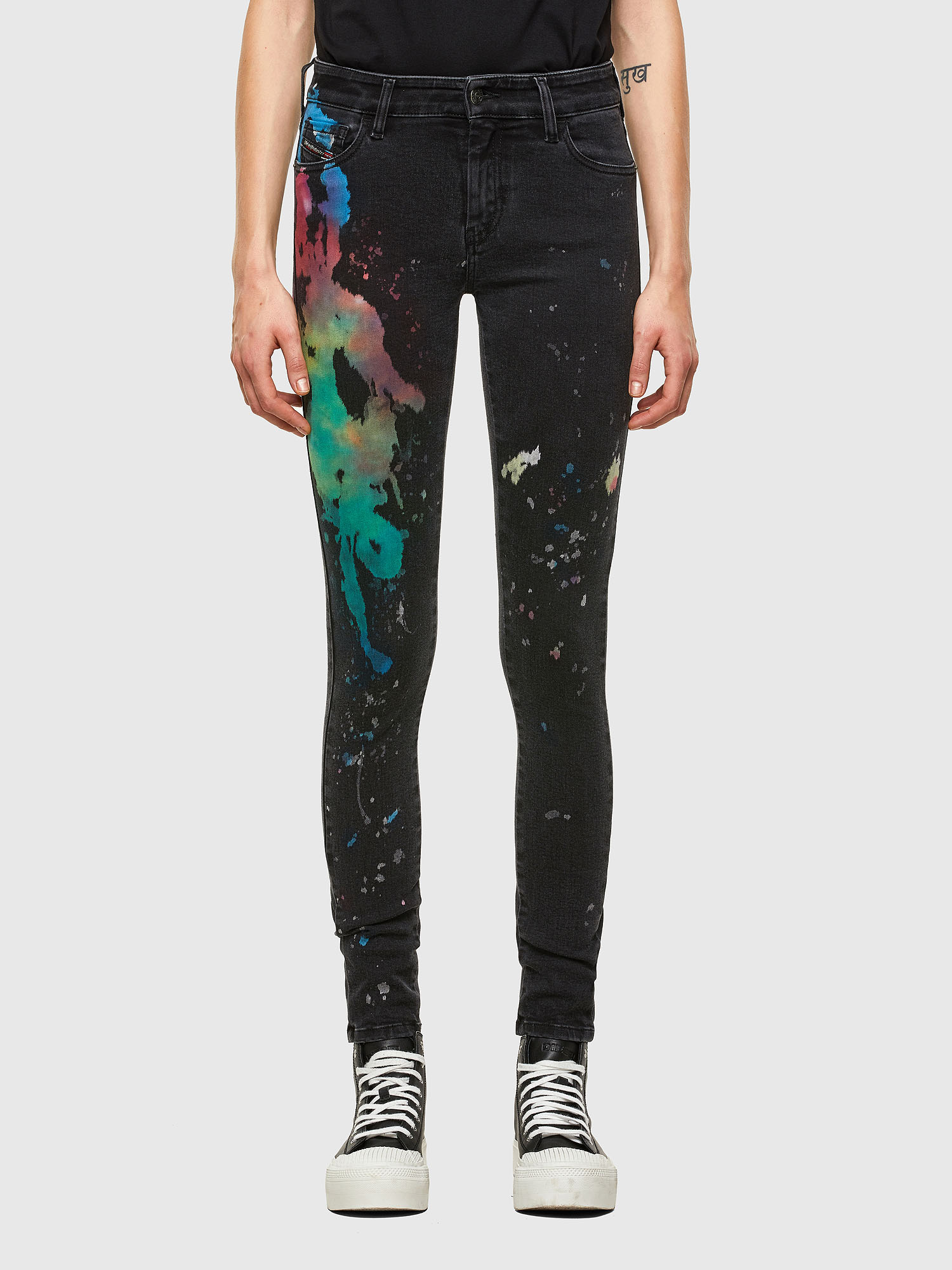 Slandy 069UF, Black/Dark grey Diesel - Slandy 069UF, Black/Dark grey - Jeans - Image 1
