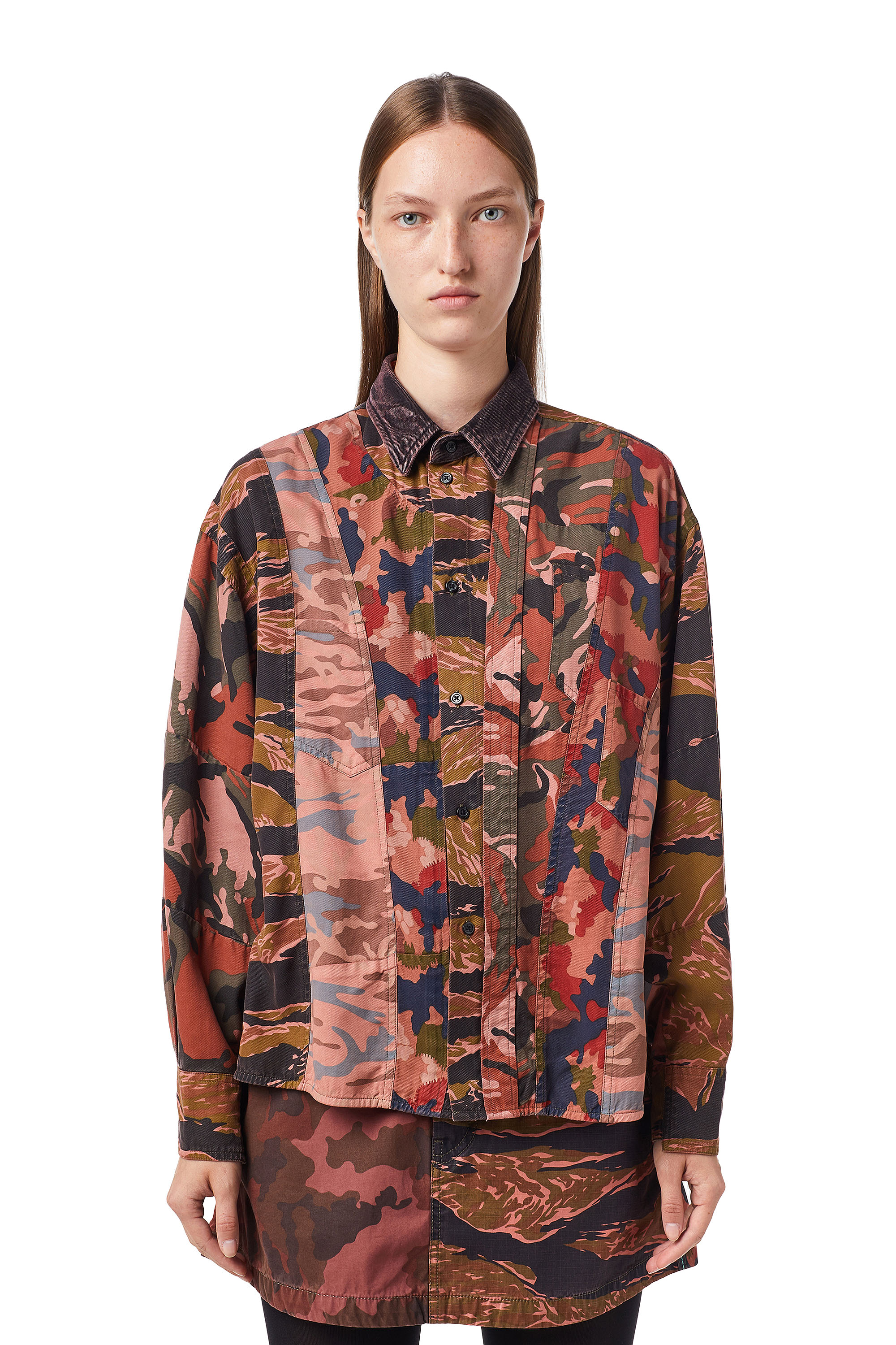 C-VALERIA, Brown/Pink Diesel - C-VALERIA, Brown/Pink - Shirts - Image 1