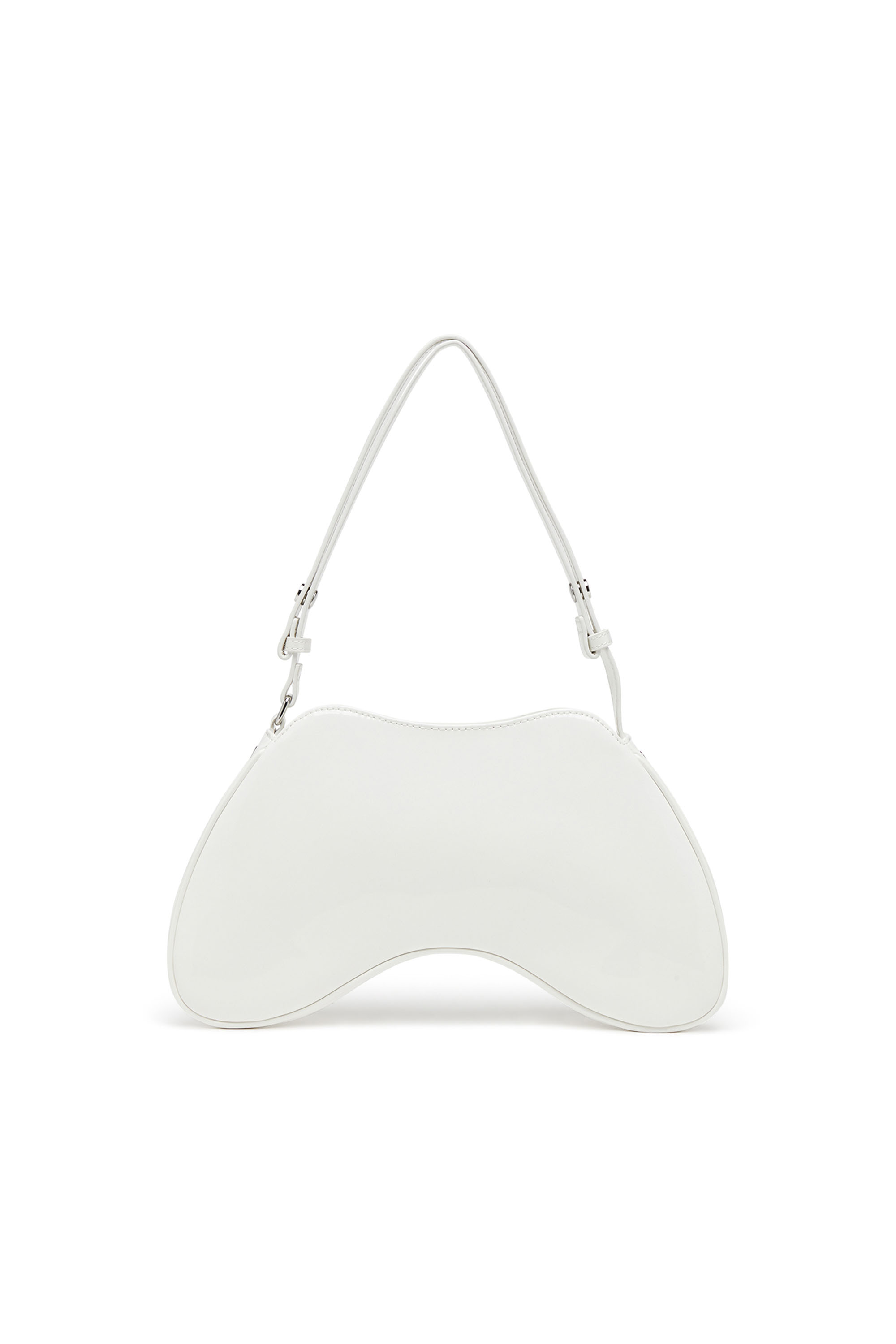Diesel - PLAY SHOULDER, Woman Play-Glossy shoulder bag in White - Image 2