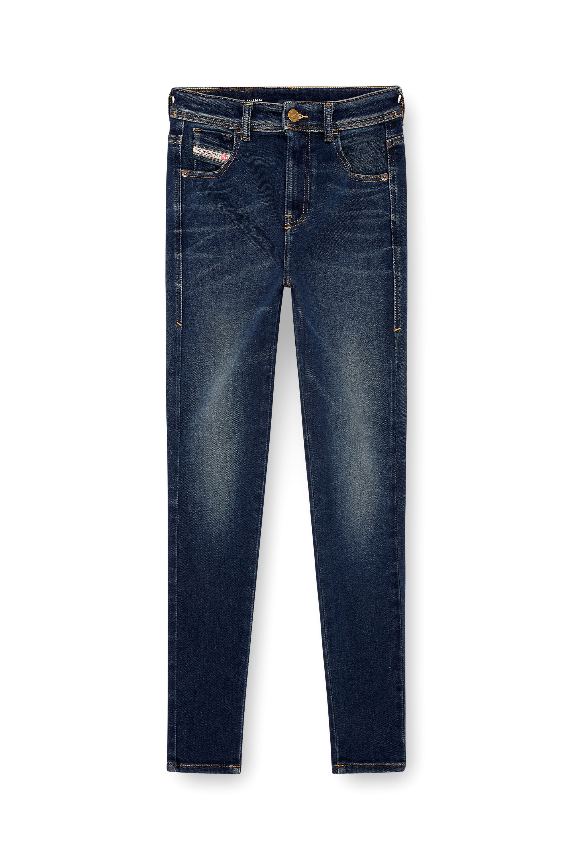 Diesel - Woman's Skinny Jeans 1984 Slandy-High 09J11, Dark Blue - 3