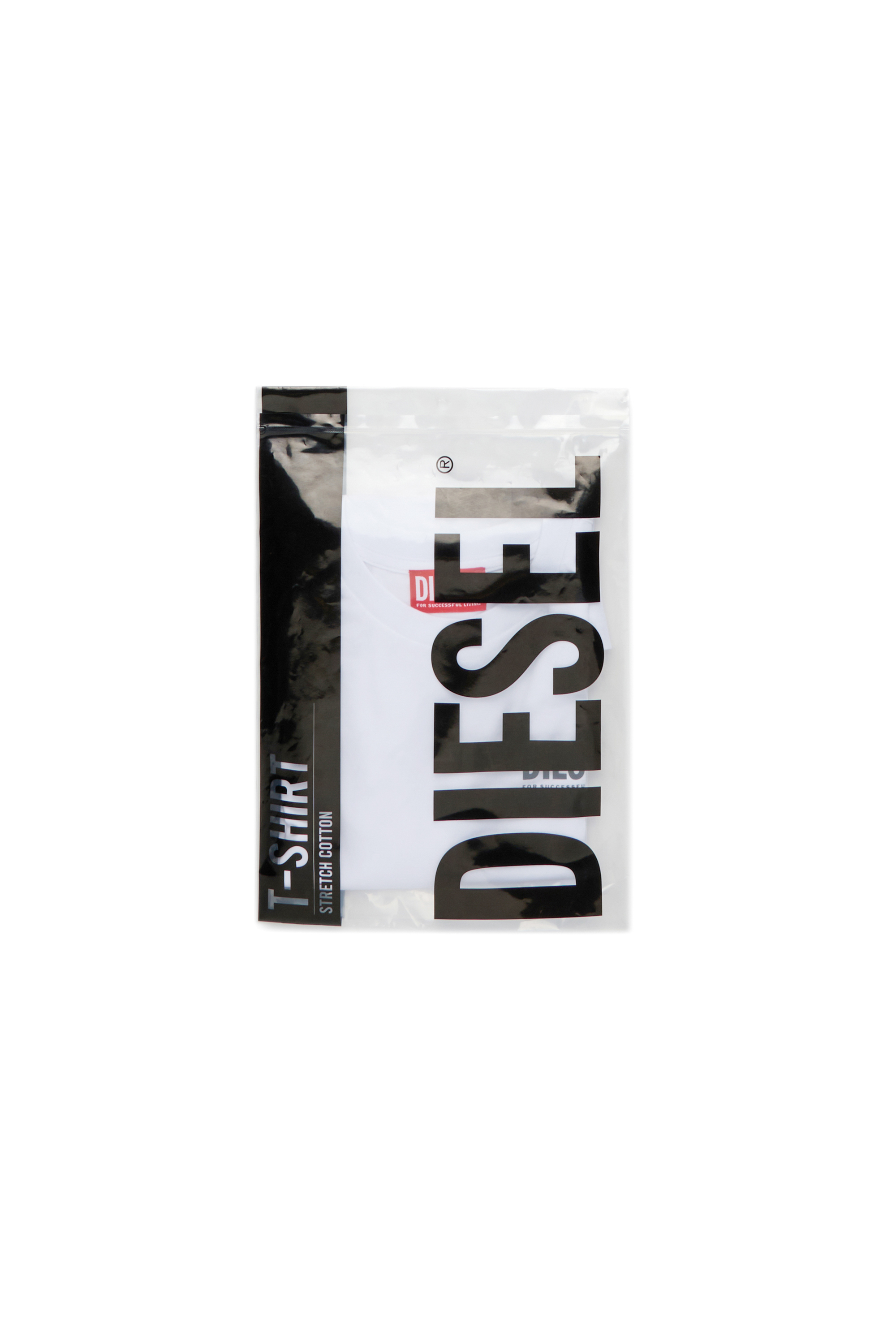 Diesel - UTILLO, Man's Cotton t-shirt with logo in White - 4
