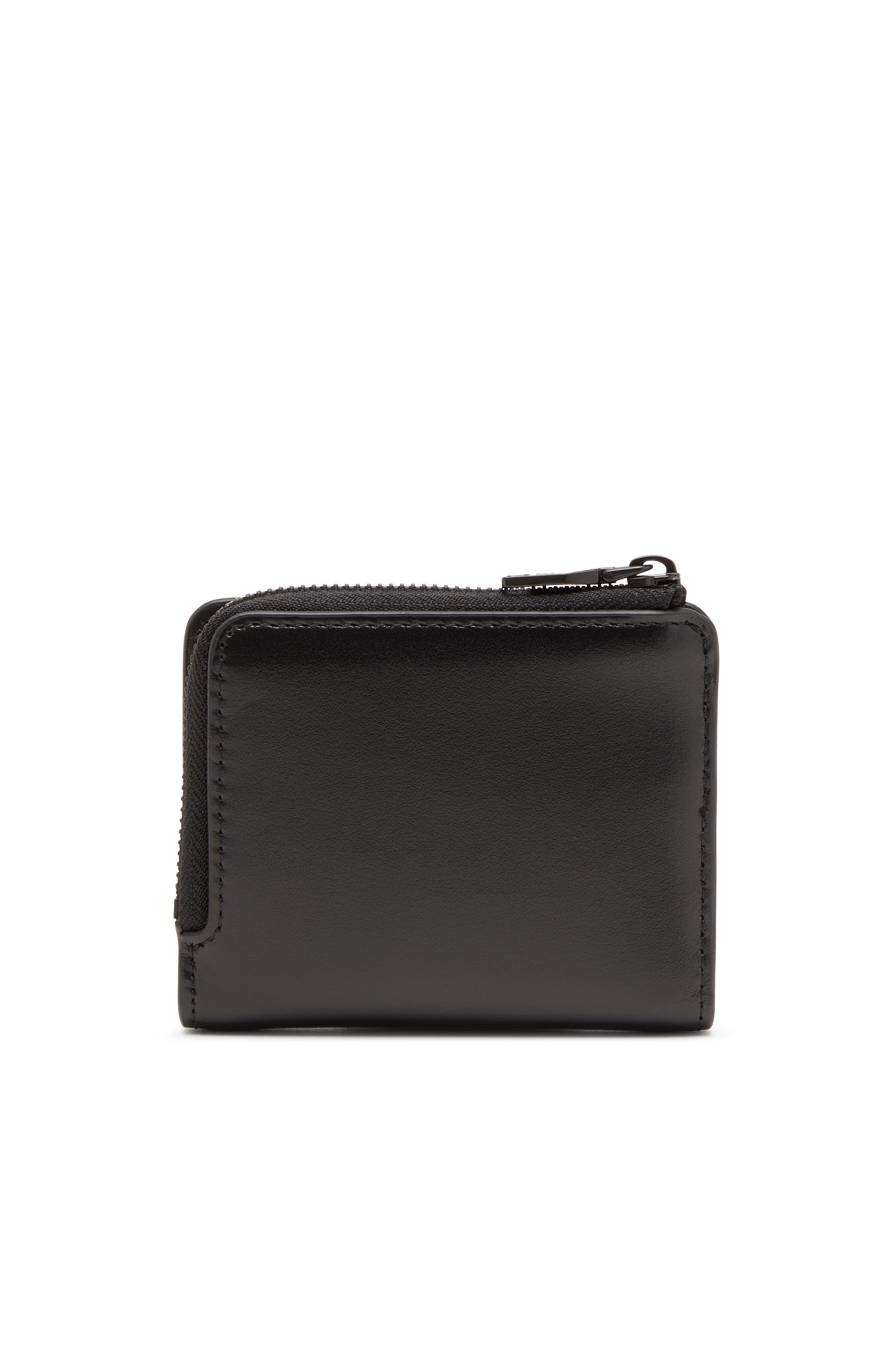 Diesel - HOLI-D CARD HOLDER ZIP L, Unisex's Card holder in smooth leather in Black - 2