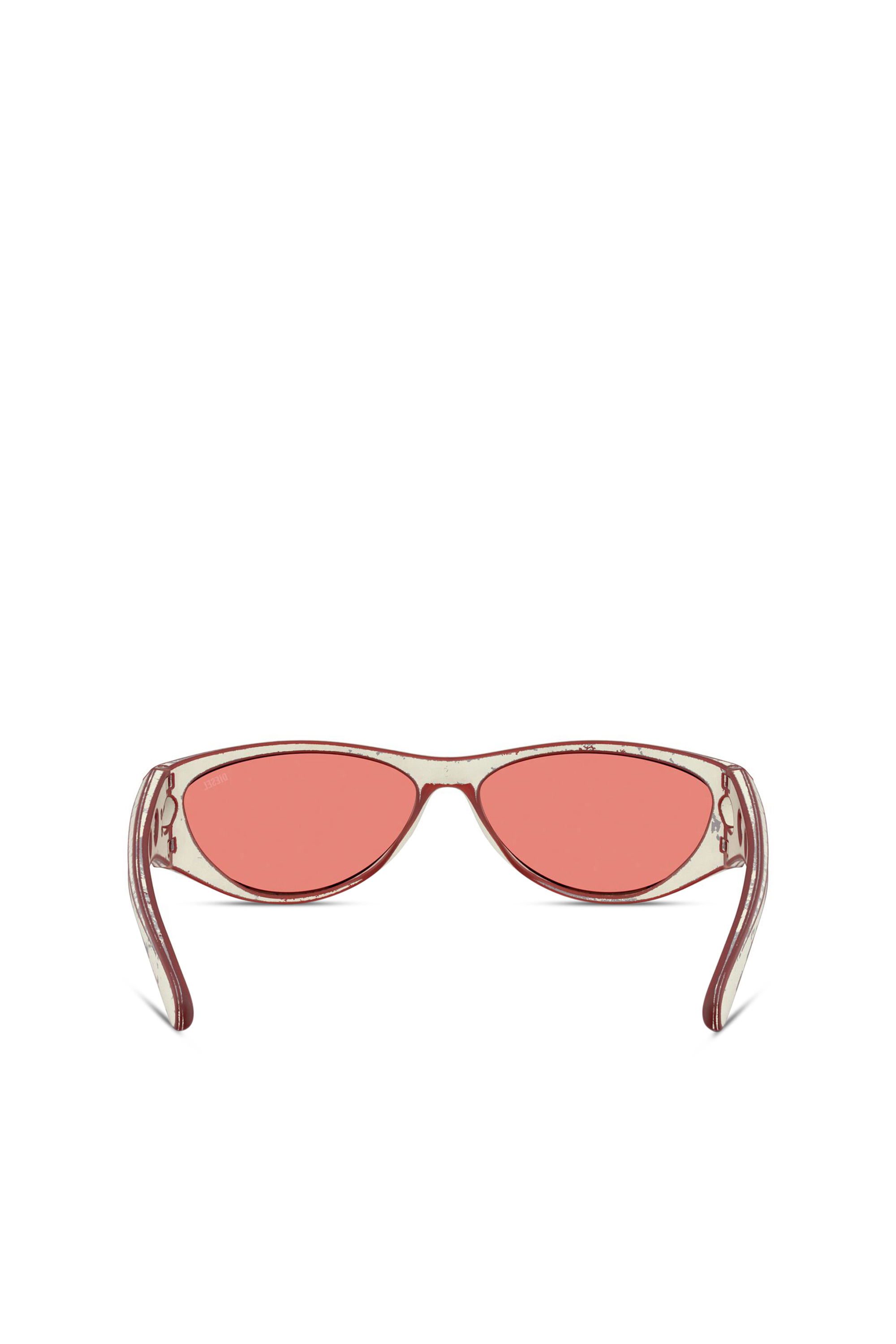 Diesel - 0DL3004U, Unisex's Cat-eye style sunglasses in Red - 3