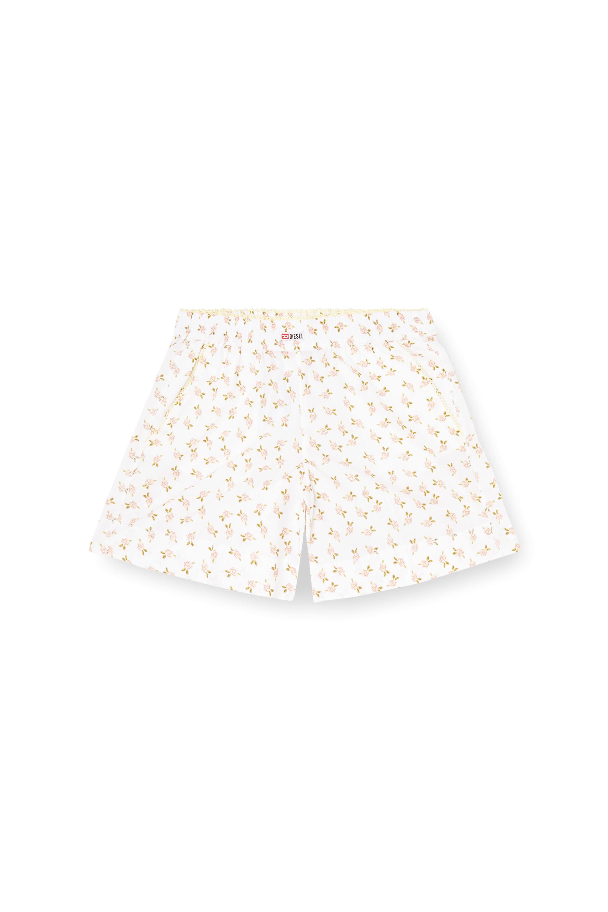 Diesel - PANSY-D-CORE, Woman's Cotton boxers with all-over floral print in White - 2
