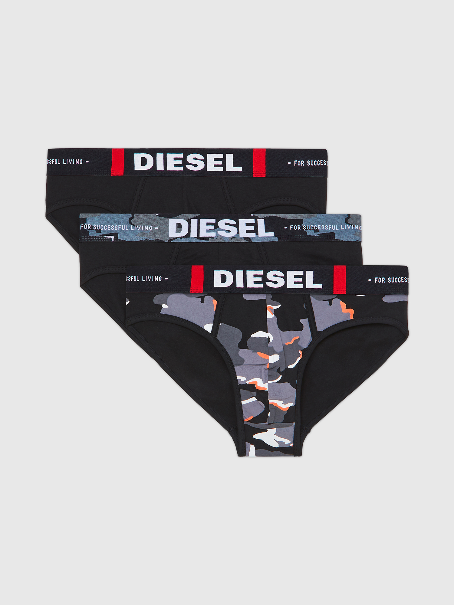 Diesel - UMBR-ANDRETHREEPACK, Gray/Black - Image 1